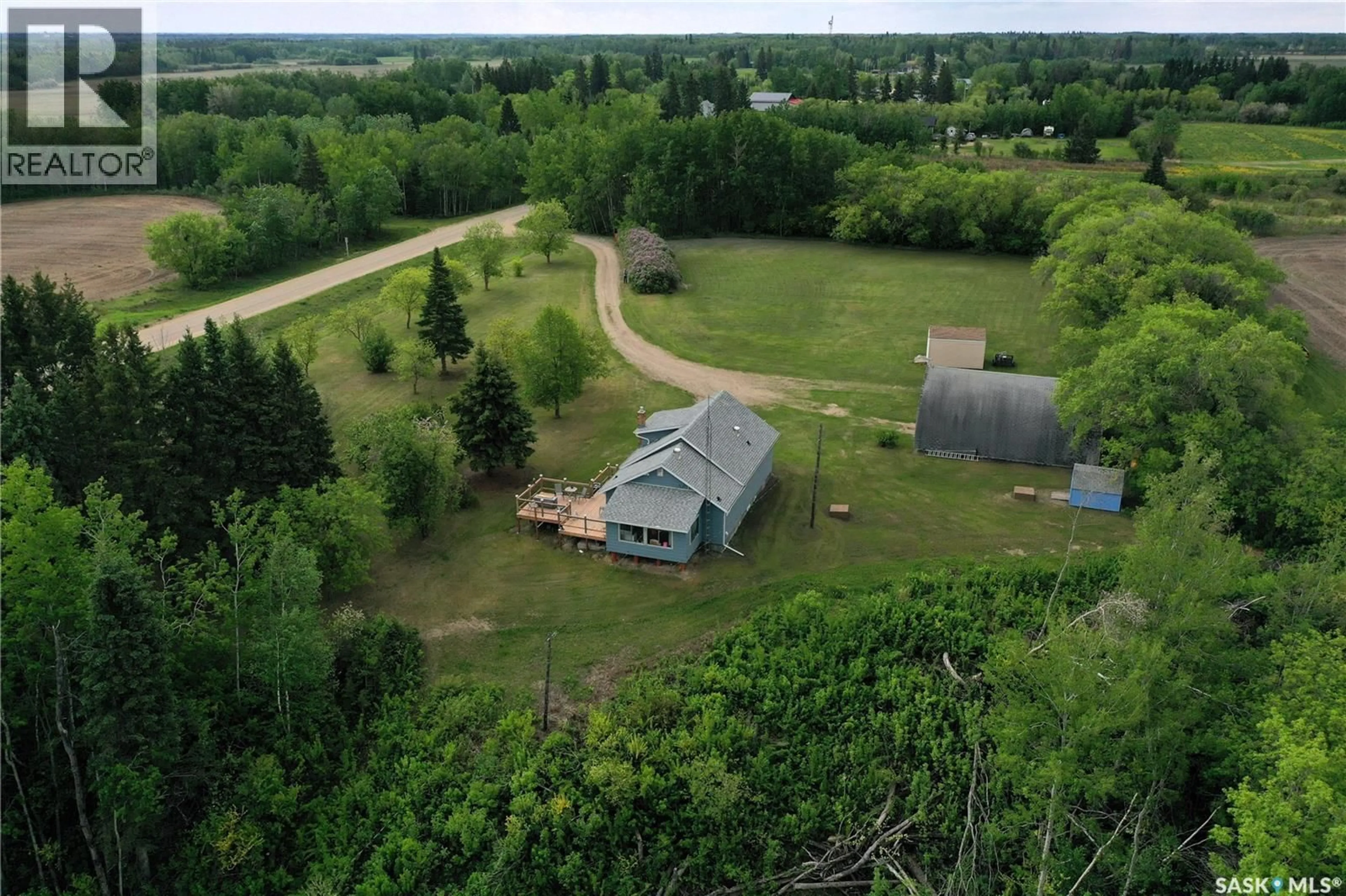 A pic from outside/outdoor area/front of a property/back of a property/a pic from drone, unknown for RODGERS ACREAGE, Torch River Rm No. 488 Saskatchewan S0J1P0
