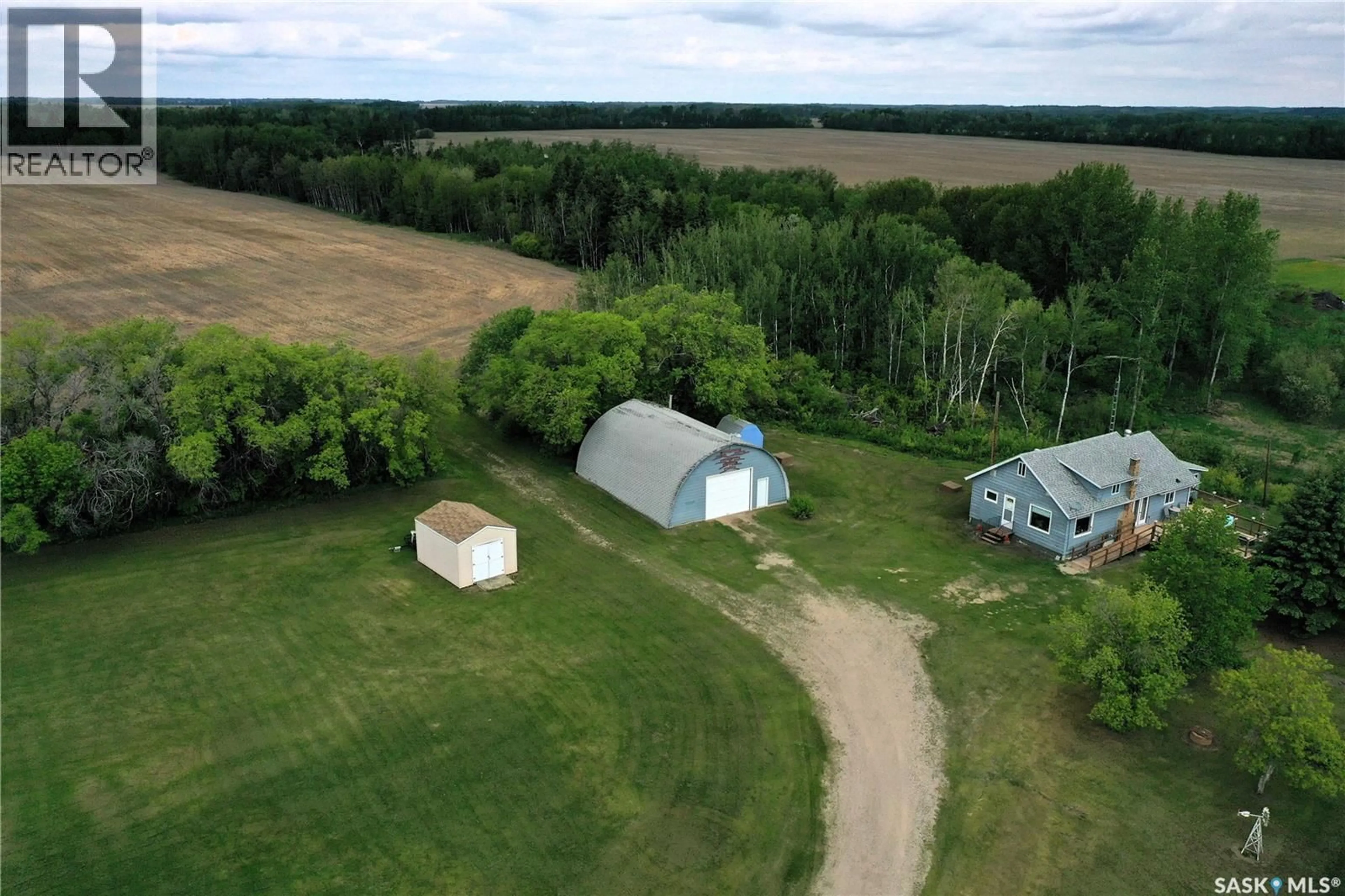 A pic from outside/outdoor area/front of a property/back of a property/a pic from drone, unknown for RODGERS ACREAGE, Torch River Rm No. 488 Saskatchewan S0J1P0