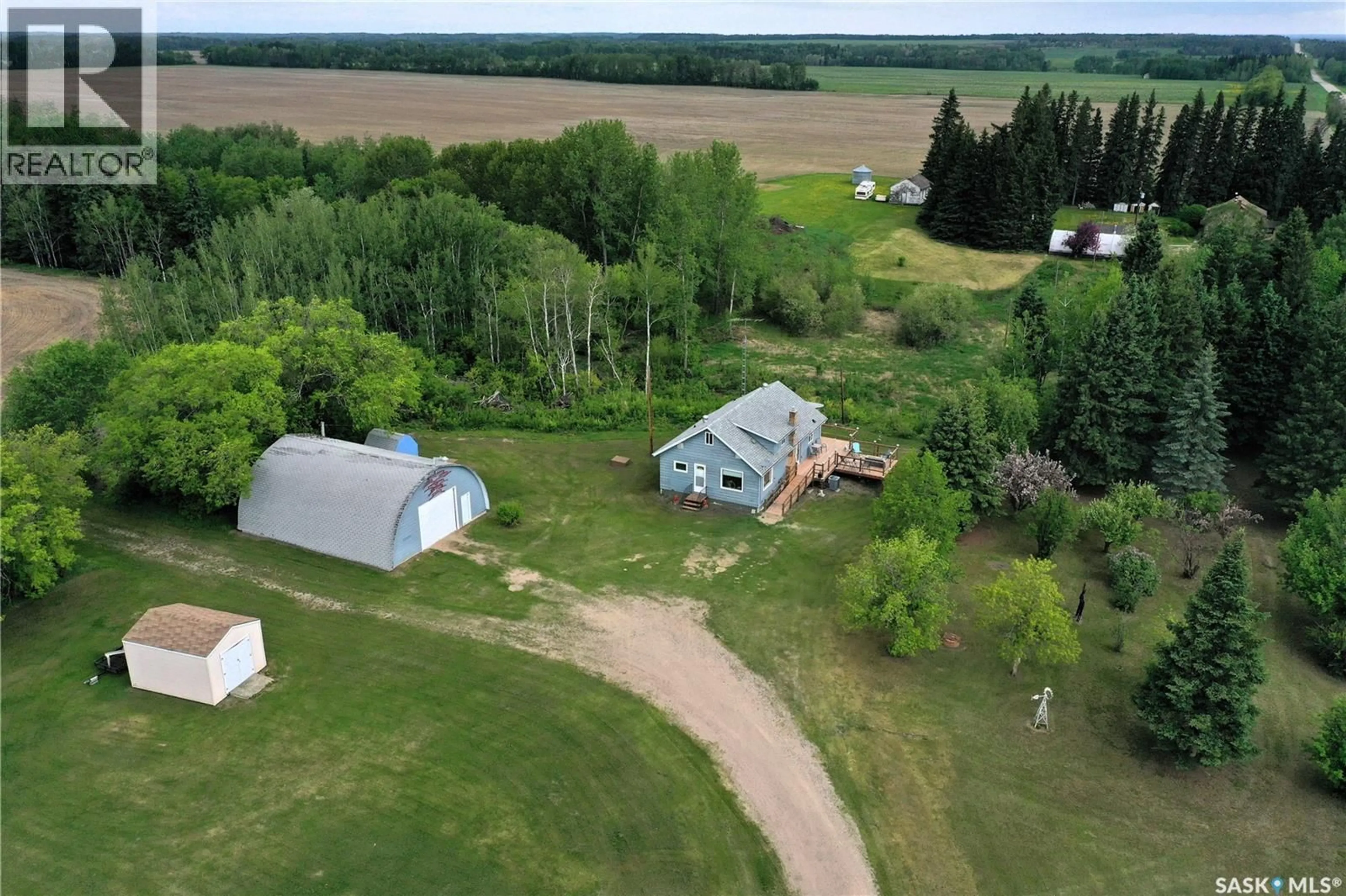 A pic from outside/outdoor area/front of a property/back of a property/a pic from drone, unknown for RODGERS ACREAGE, Torch River Rm No. 488 Saskatchewan S0J1P0