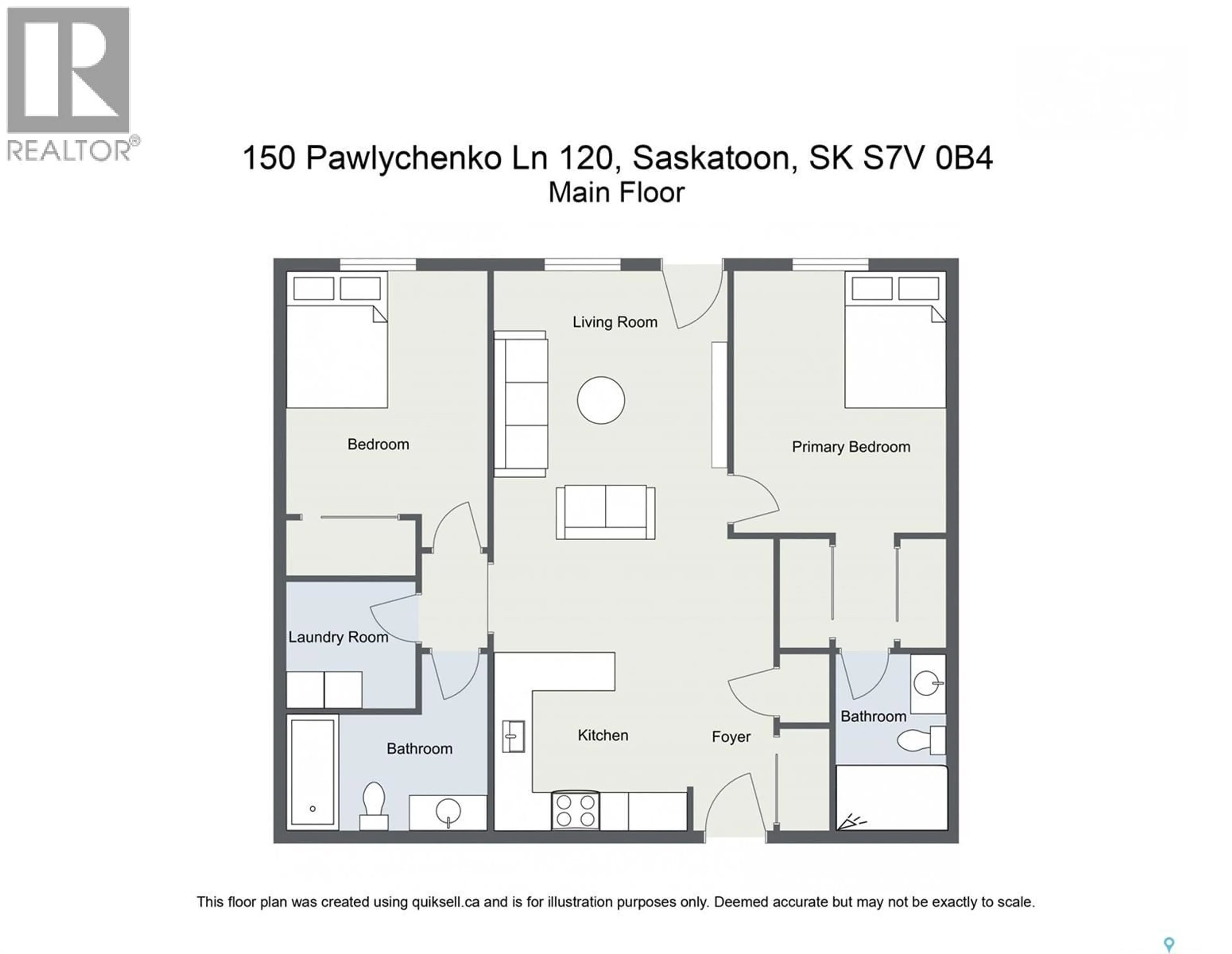 Floor plan for 150 - 120 PAWLYCHENKO LANE, Saskatoon Saskatchewan S7V0B4