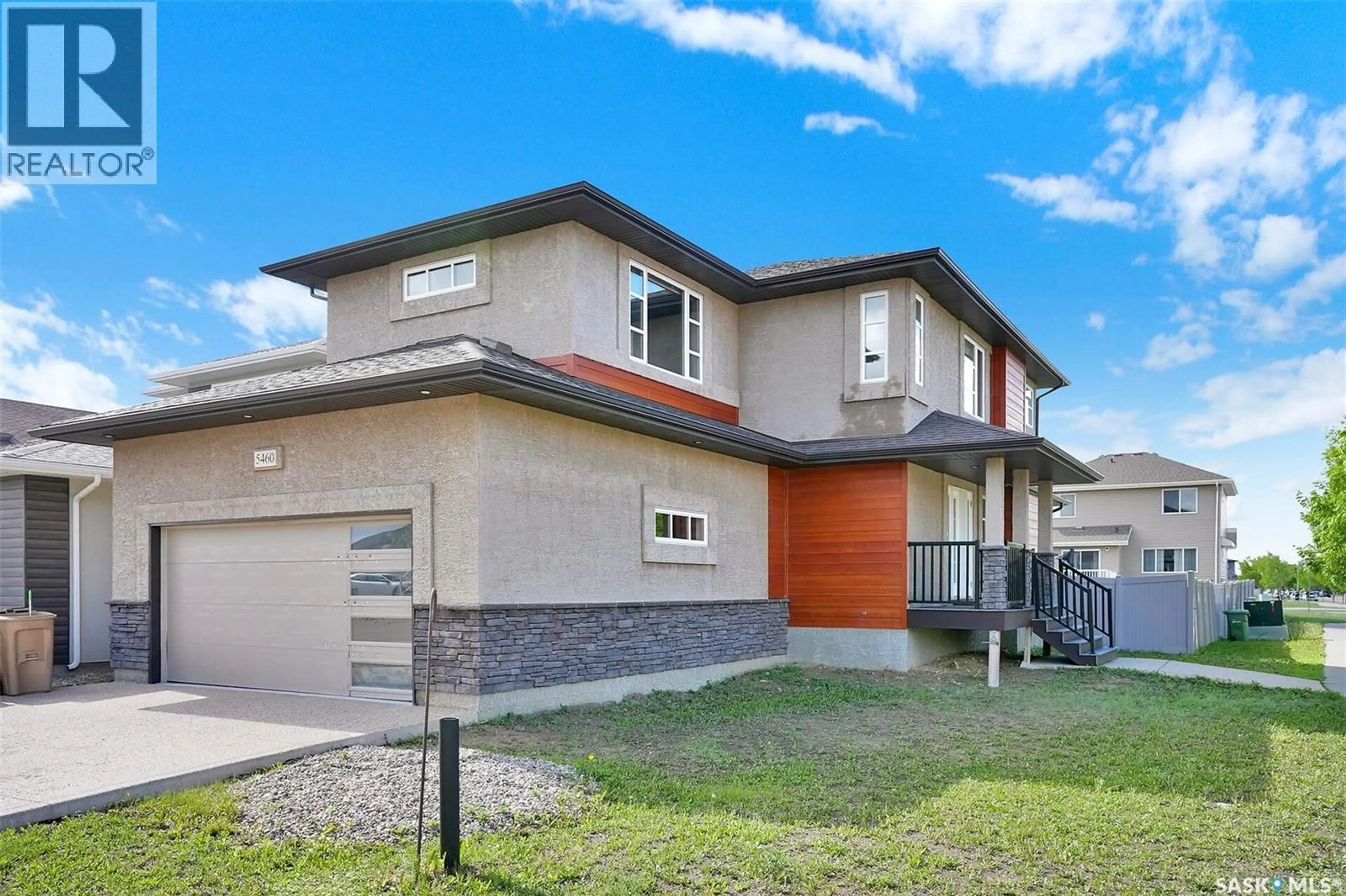 Home with vinyl exterior material, street for 5460 MCKENNA CRESCENT, Regina Saskatchewan S4W0H3