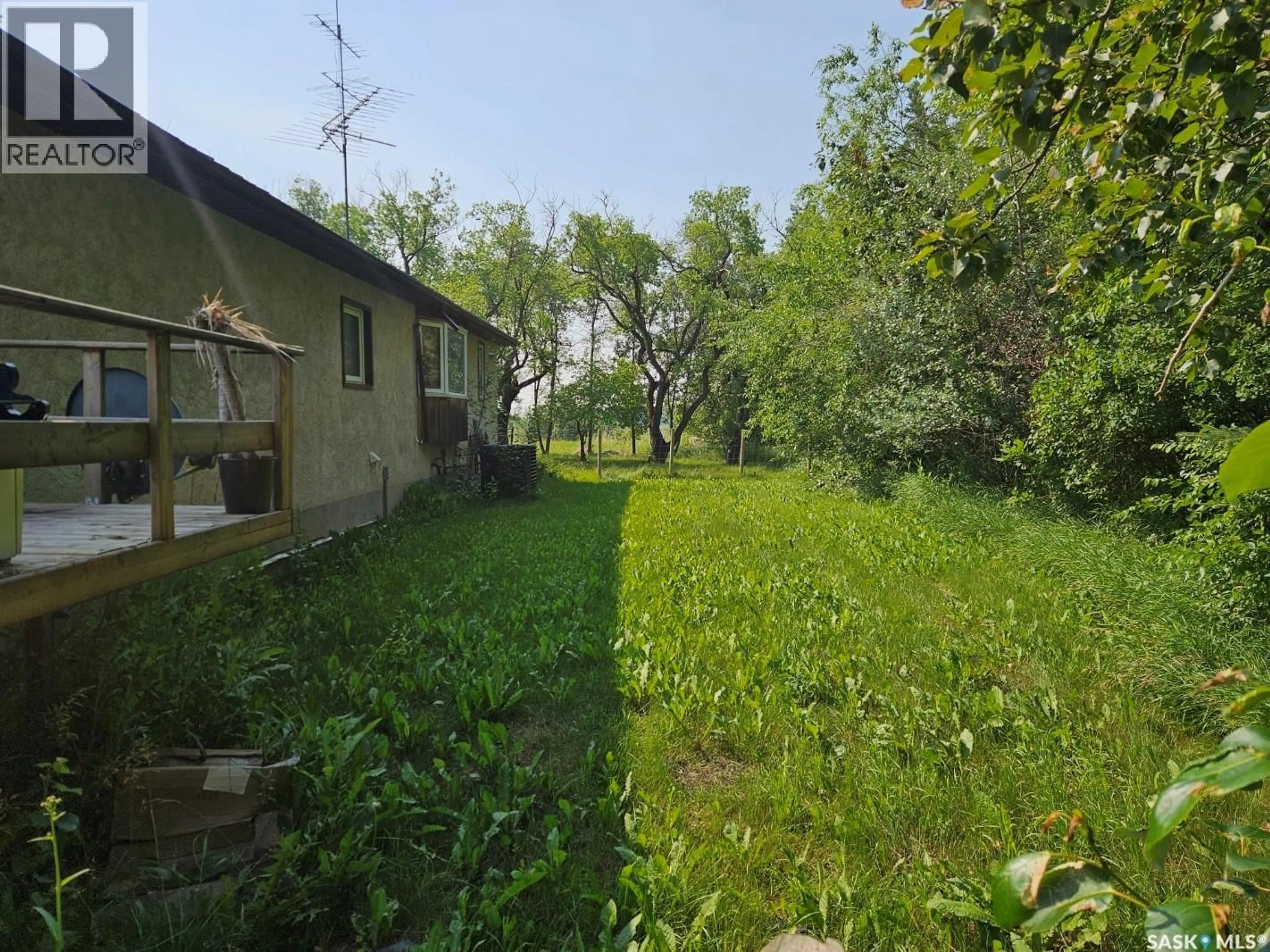 A pic from outside/outdoor area/front of a property/back of a property/a pic from drone, street for PAULSON ACREAGE, Ponass Lake Rm No. 367 Saskatchewan S0E1M0