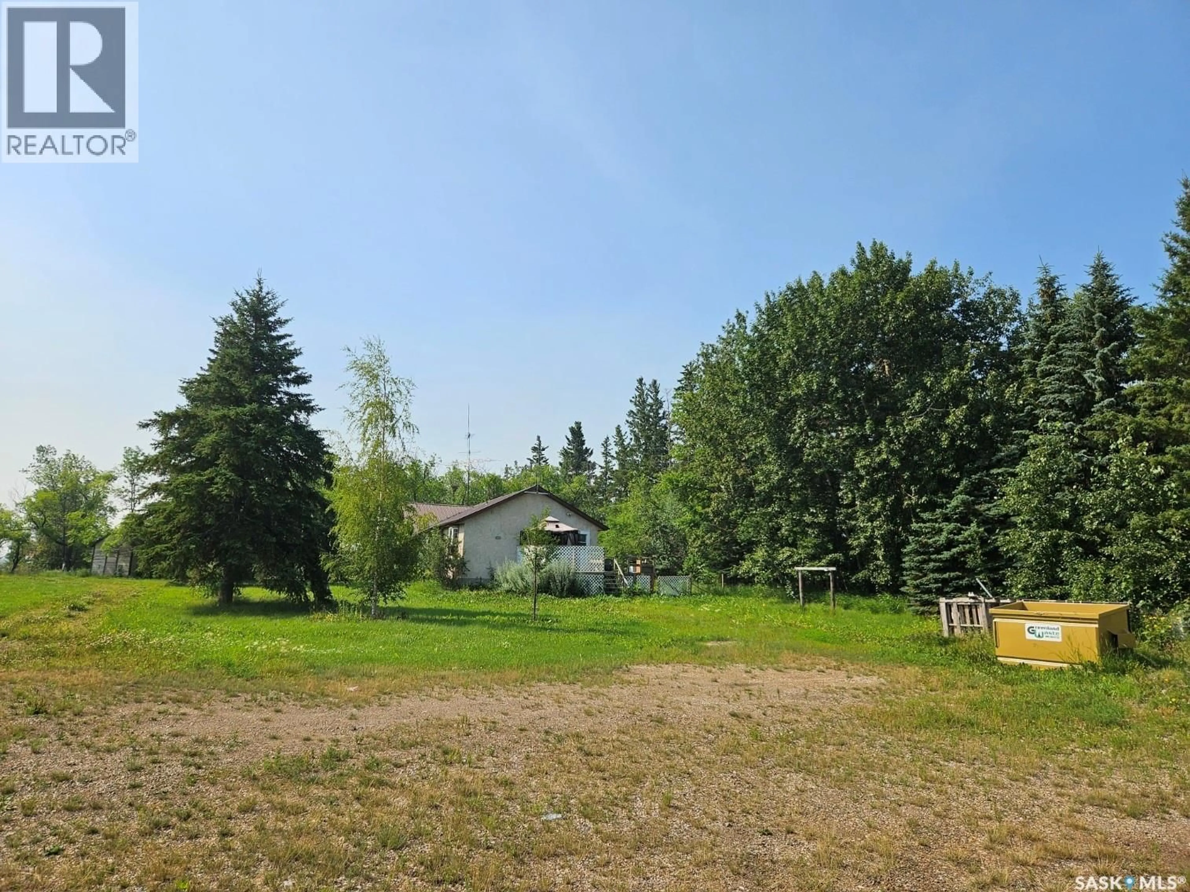 A pic from outside/outdoor area/front of a property/back of a property/a pic from drone, forest/trees view for PAULSON ACREAGE, Ponass Lake Rm No. 367 Saskatchewan S0E1M0