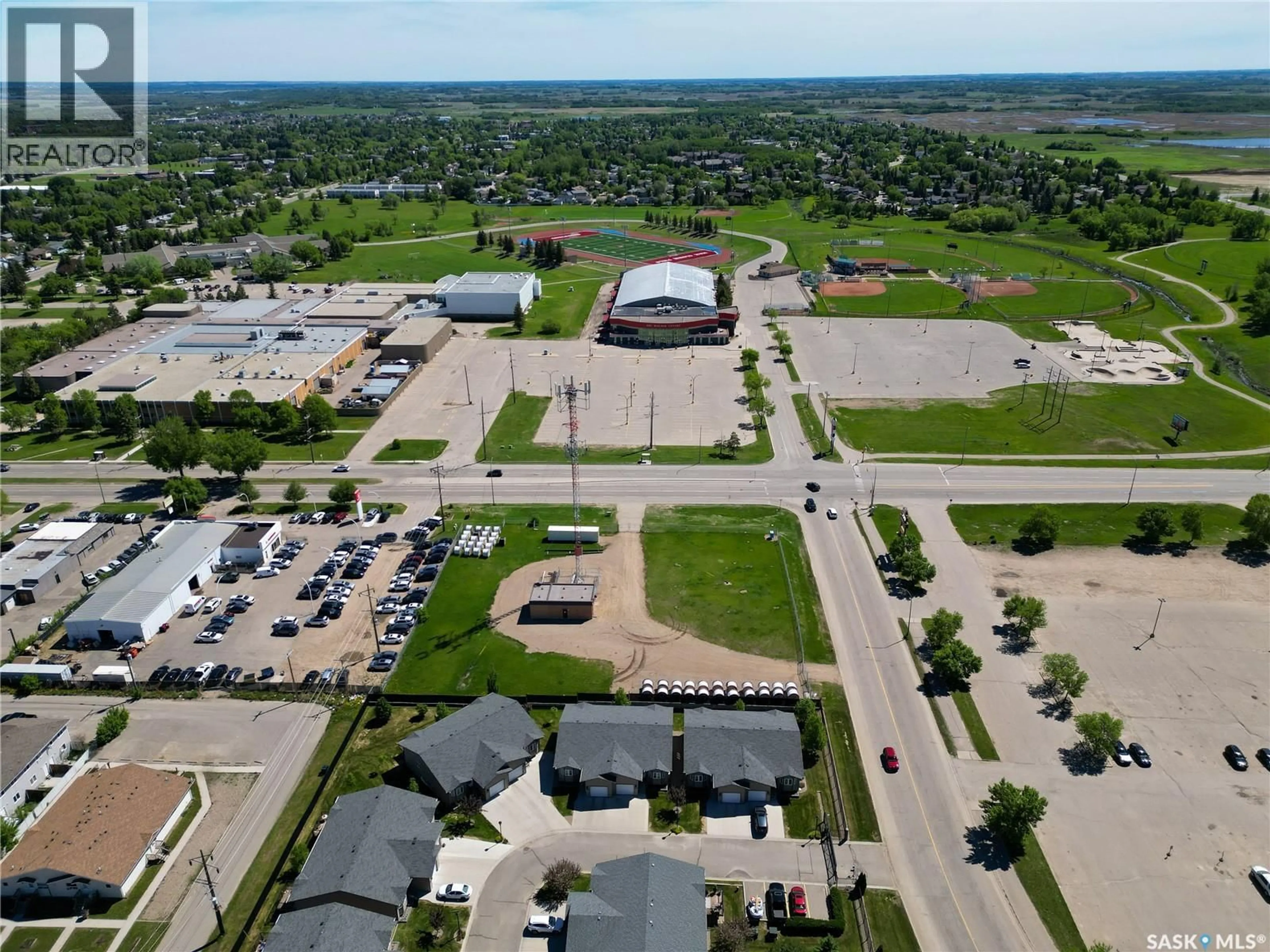 A pic from outside/outdoor area/front of a property/back of a property/a pic from drone, street for 20 SOUTHWOOD DRIVE, Prince Albert Saskatchewan S6V1G4