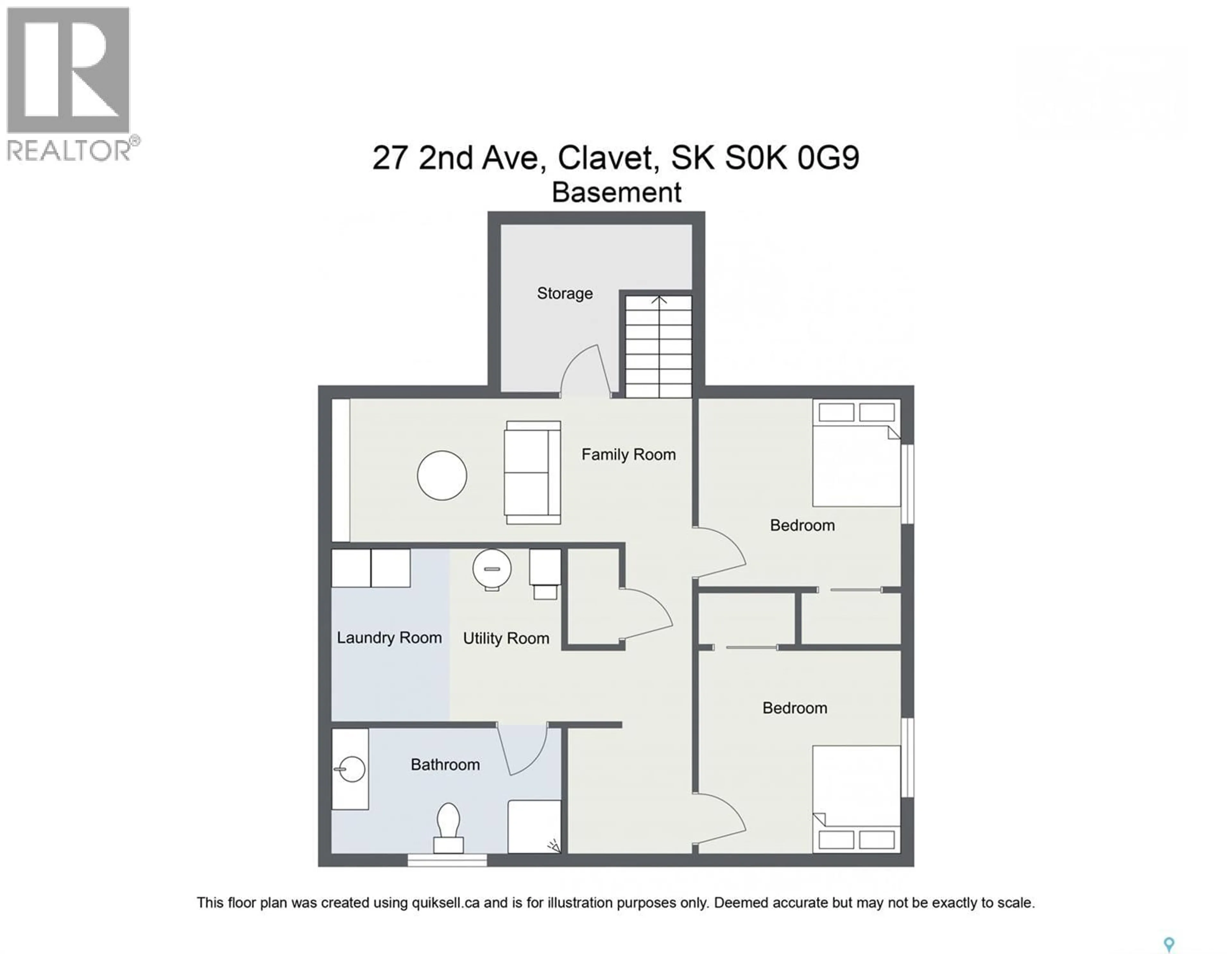 Floor plan for 27 2ND AVENUE, Clavet Saskatchewan S0K0Y0