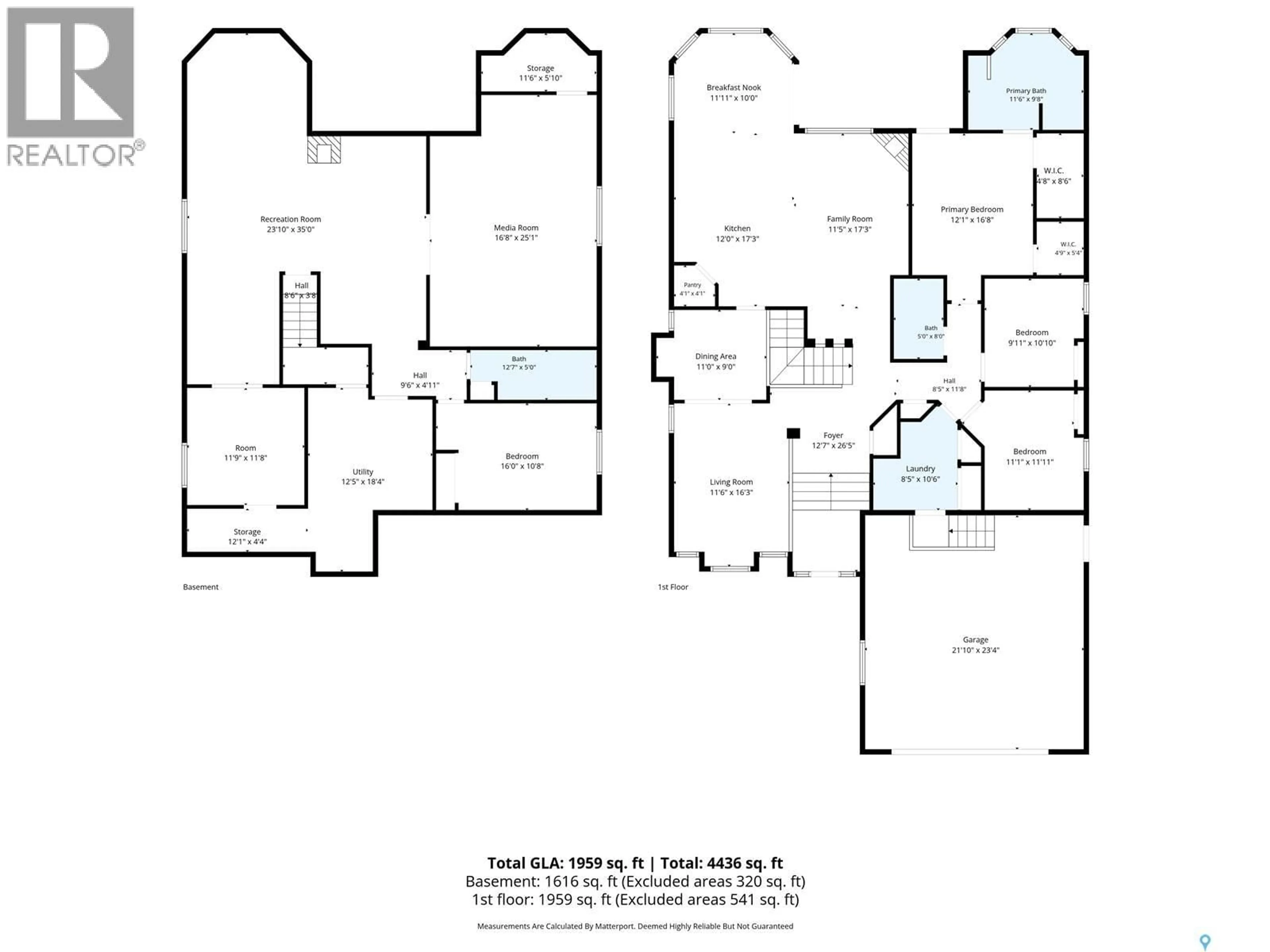 Floor plan for E - 4501 BERGAMOT BAY, Regina Saskatchewan S4V1M8