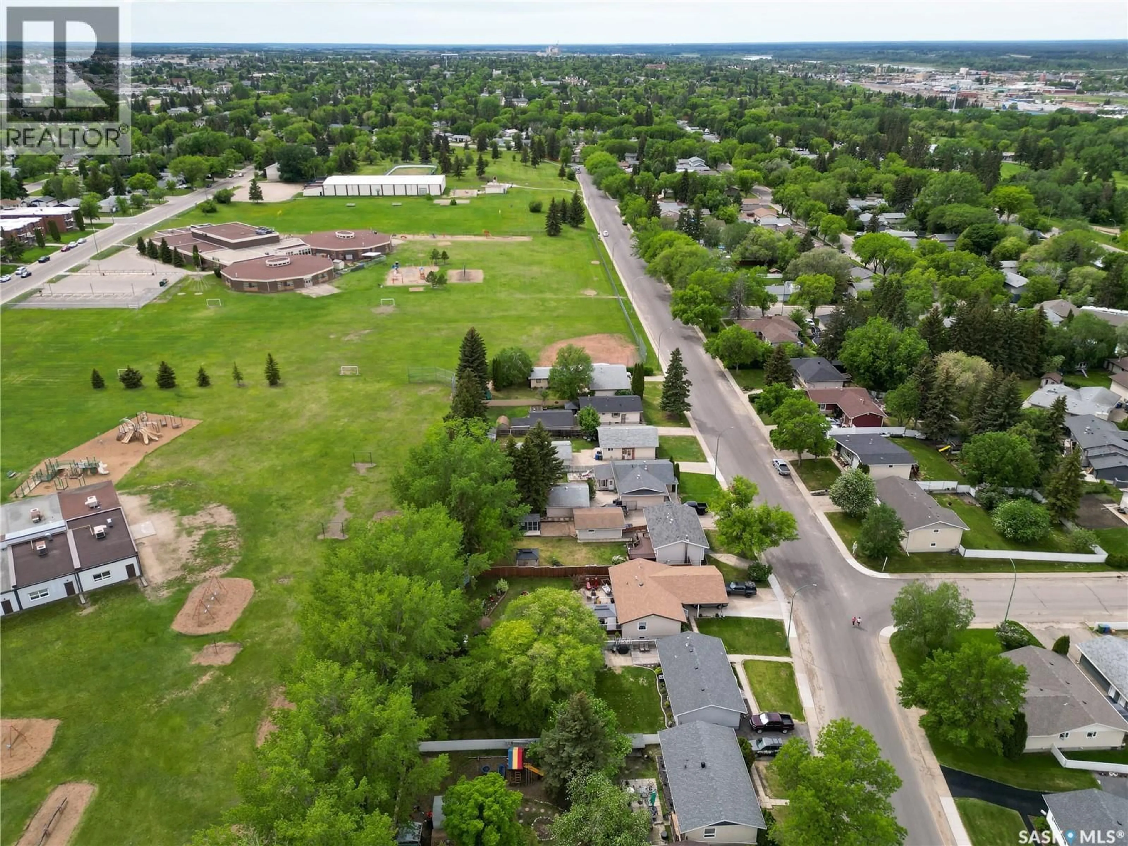 A pic from outside/outdoor area/front of a property/back of a property/a pic from drone, street for 1171 COOK DRIVE, Prince Albert Saskatchewan S6V2R7