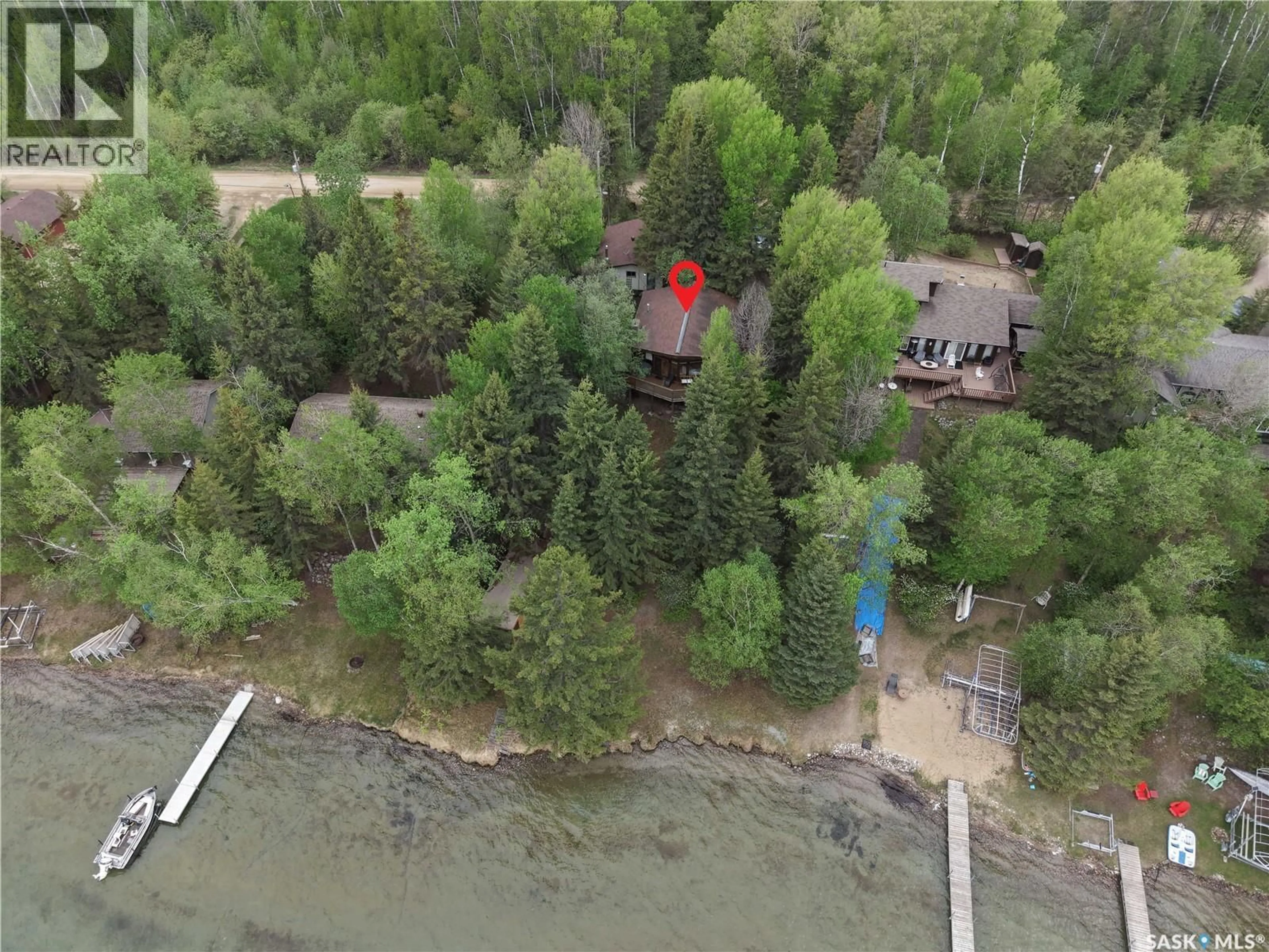A pic from outside/outdoor area/front of a property/back of a property/a pic from drone, water/lake/river/ocean view for 333 AMBROSE AVENUE, Lakeland Rm No. 521 Saskatchewan S0J0N0
