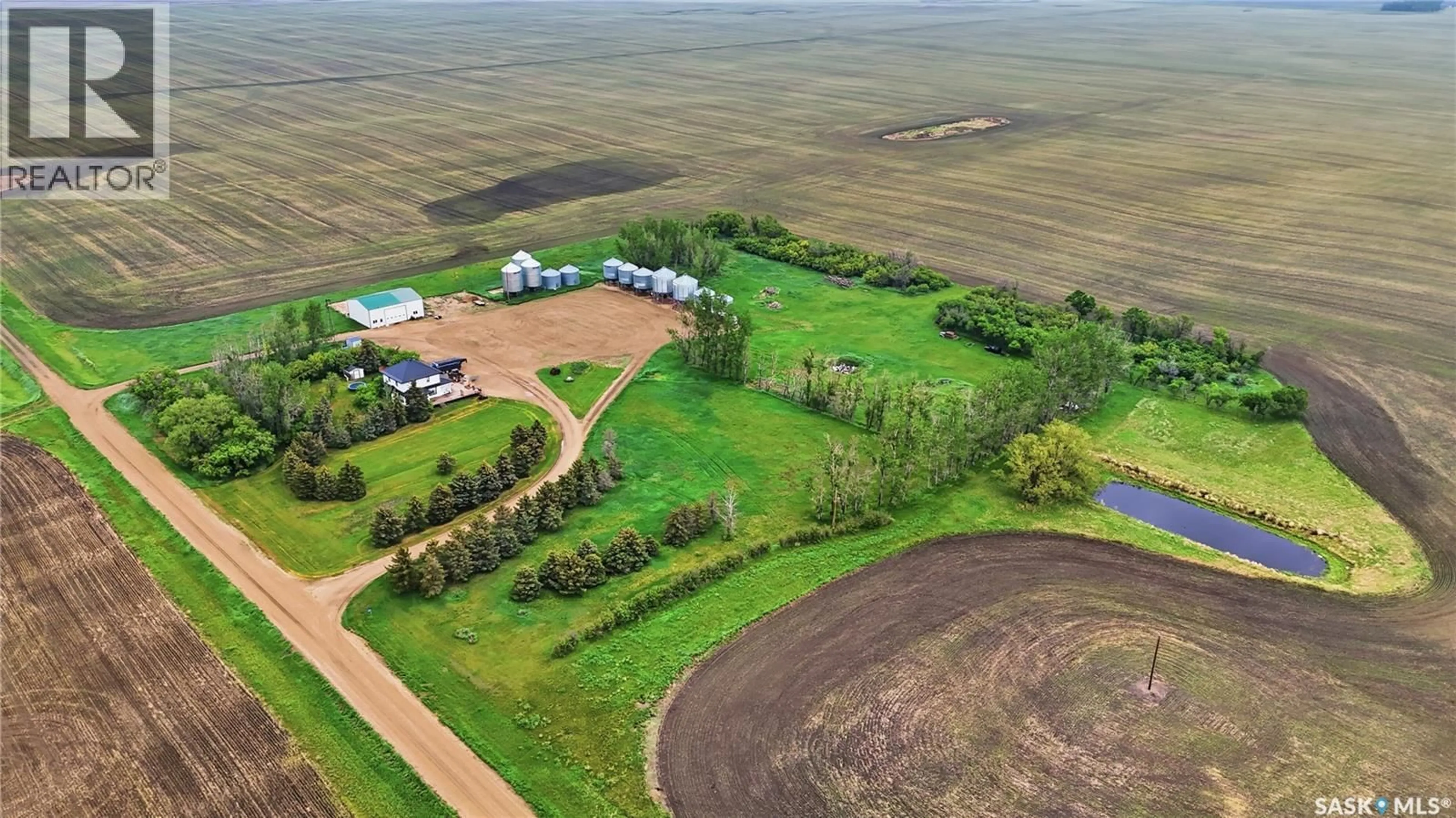 A pic from outside/outdoor area/front of a property/back of a property/a pic from drone, unknown for MULLEN ACREAGE, Stonehenge Rm No. 73 Saskatchewan S0H0B0