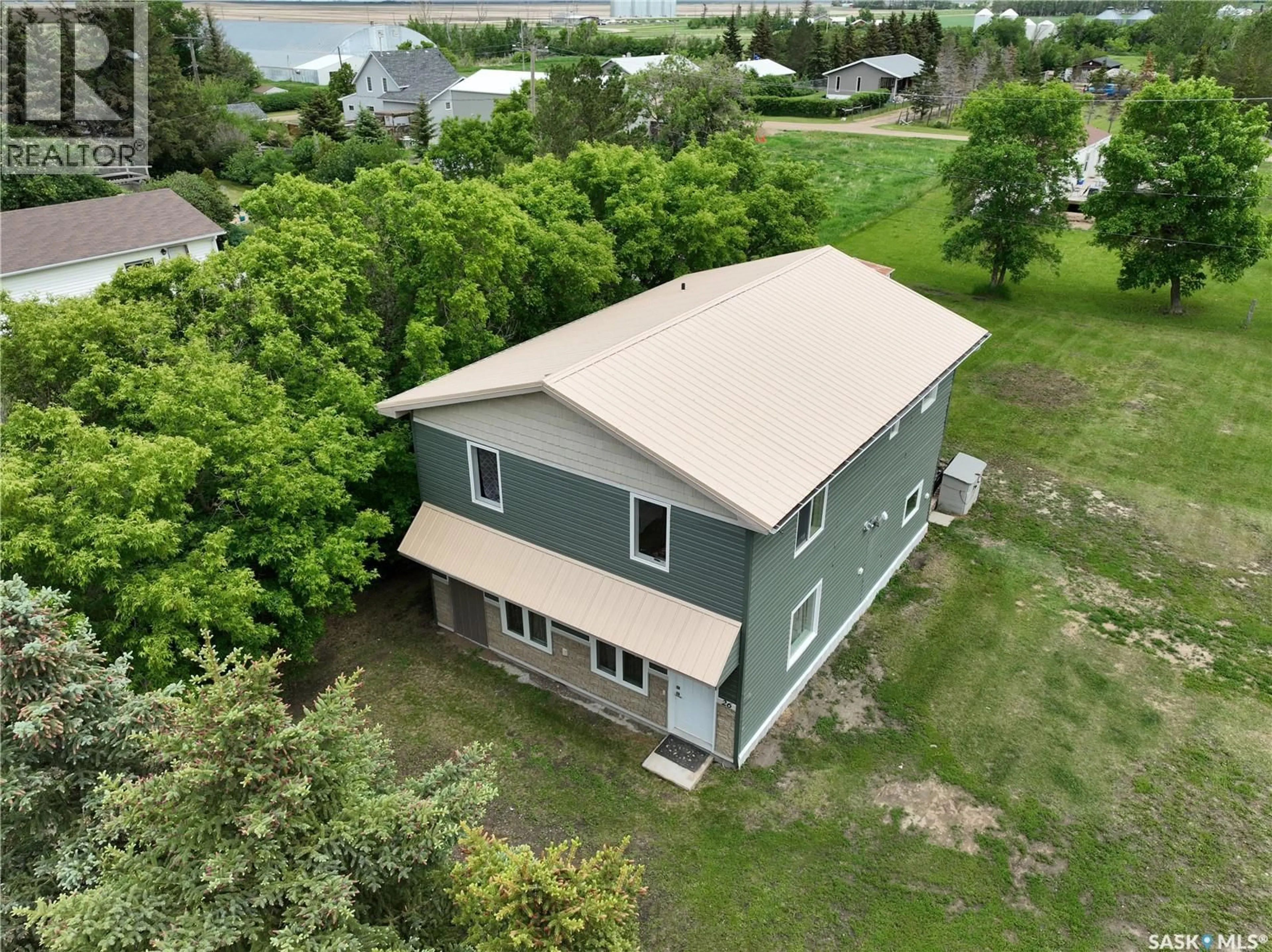 A pic from outside/outdoor area/front of a property/back of a property/a pic from drone, water/lake/river/ocean view for 26 MAIN STREET, Marquis Saskatchewan S0H2X0