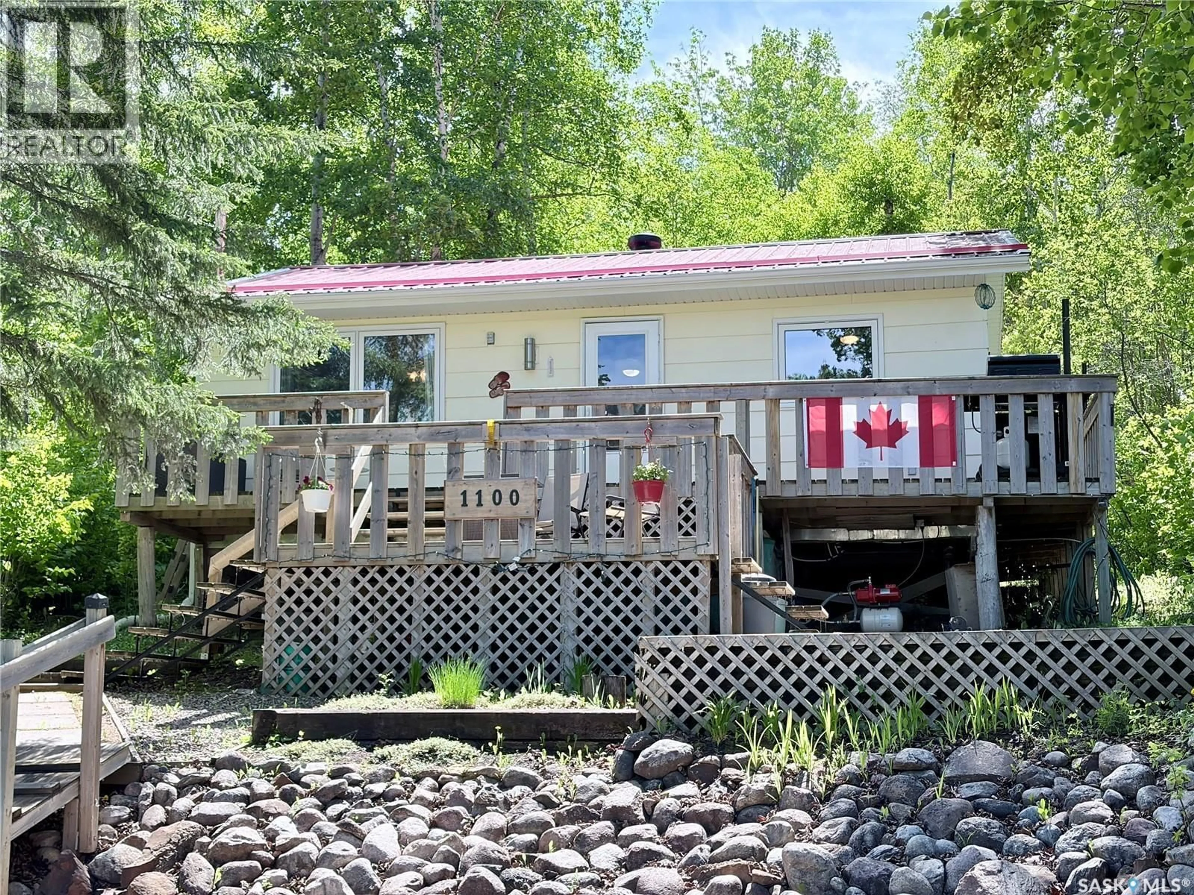 Patio, water/lake/river/ocean view for 1100 LAKESIDE ROAD, Marean Lake Saskatchewan S0E0R0