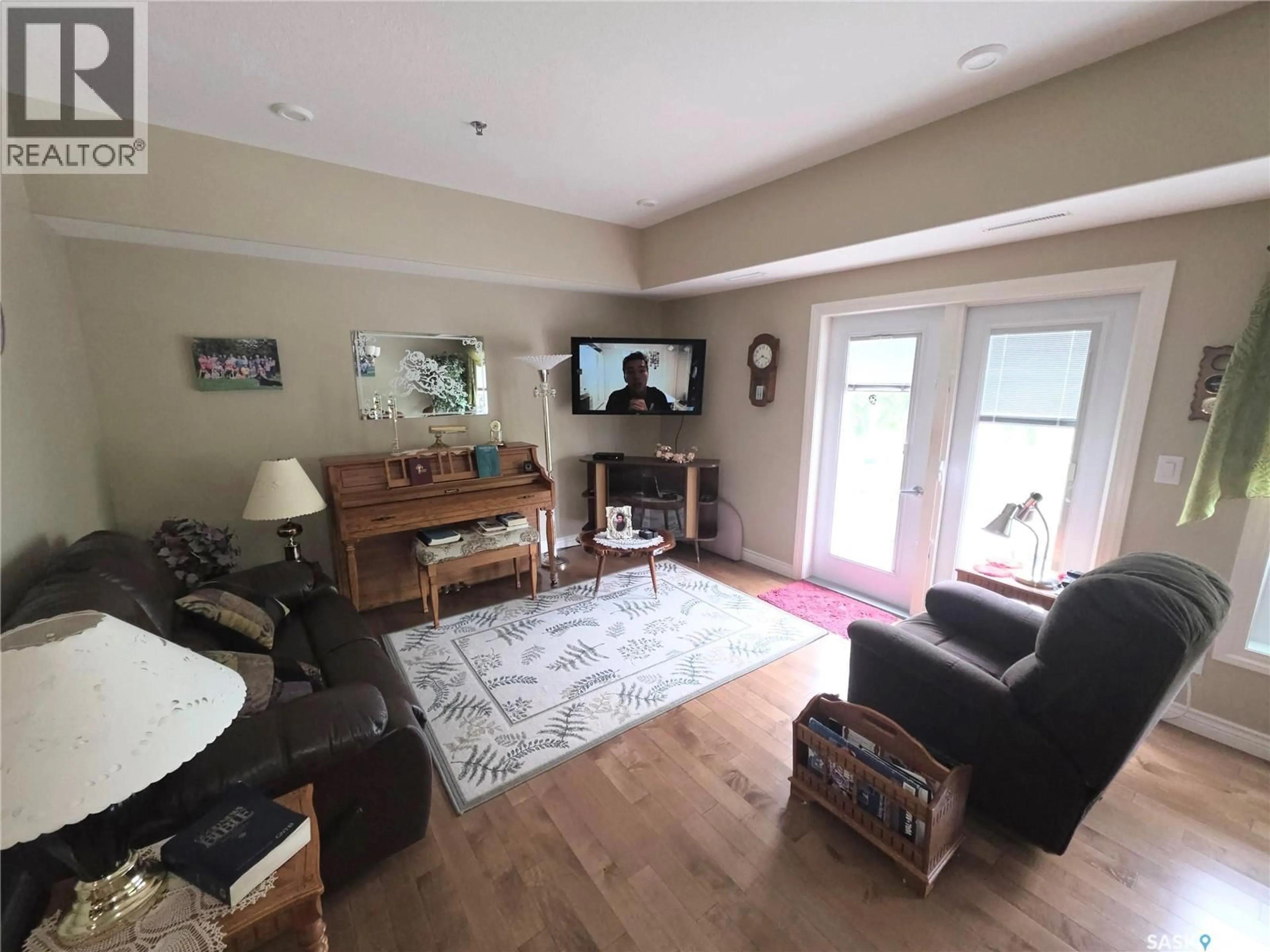 Living room with furniture, unknown for 203 - 510 4TH AVENUE, Rosthern Saskatchewan S0K3R0