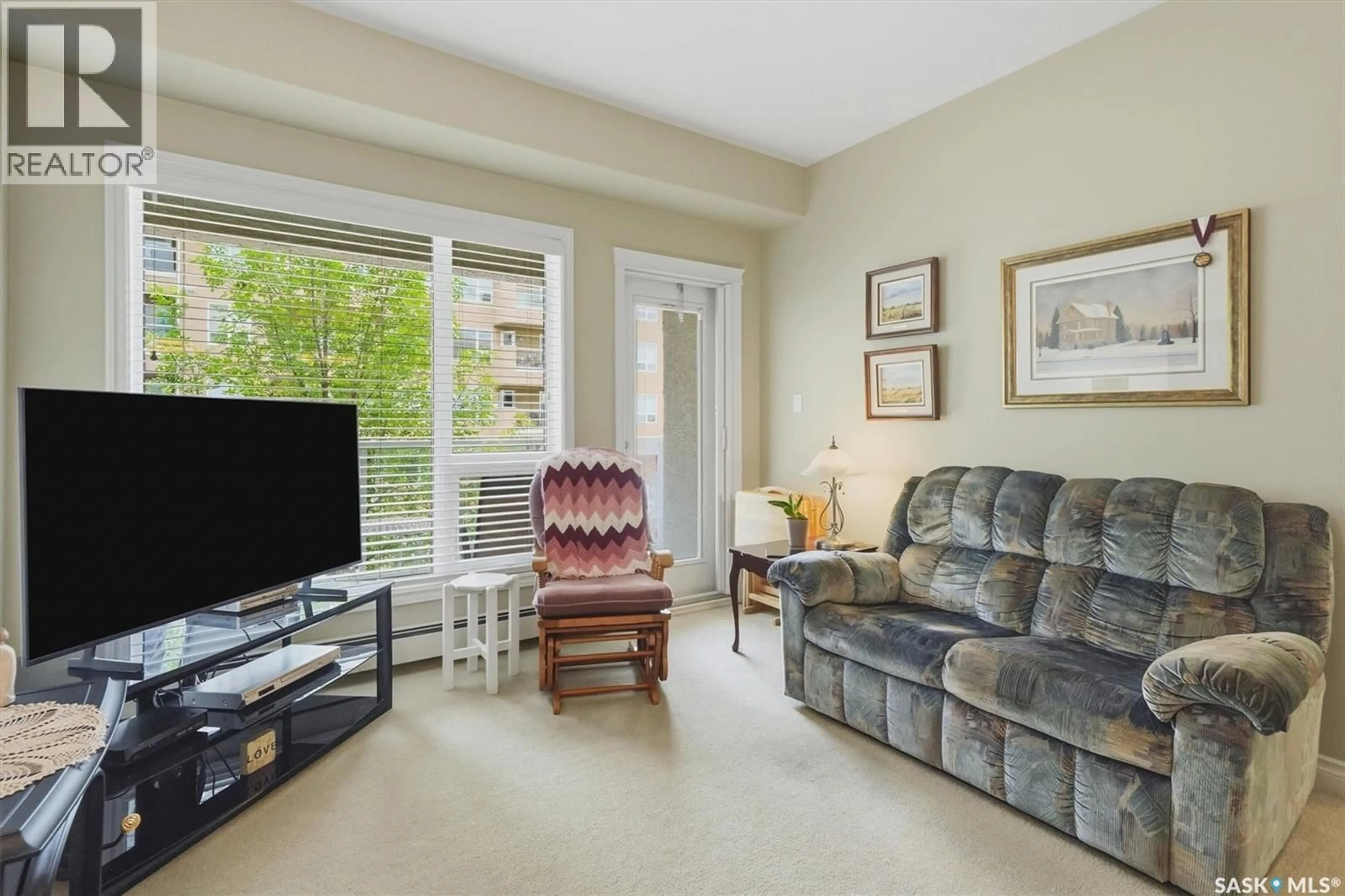 Living room with furniture, unknown for 106 - 215 ARMISTICE WAY, Saskatoon Saskatchewan S7J2H4