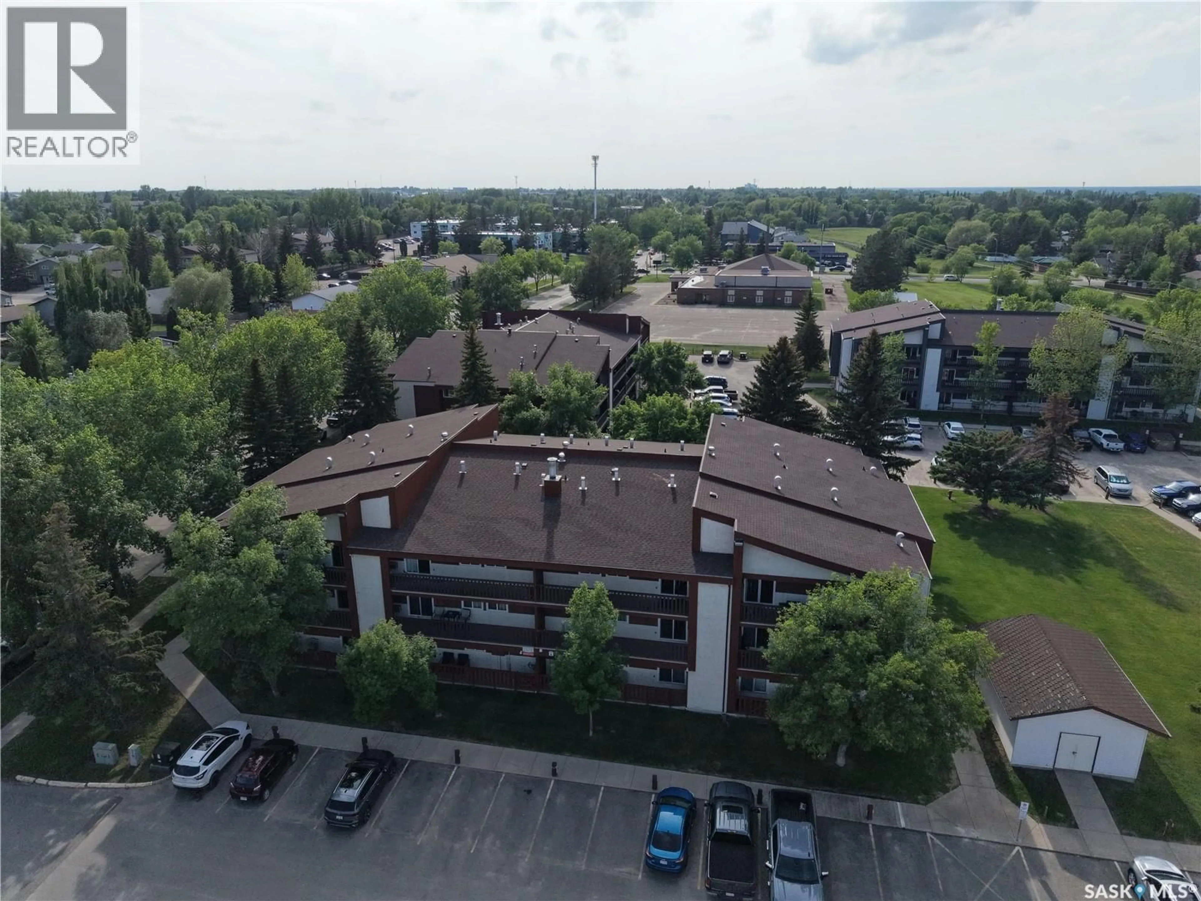 A pic from outside/outdoor area/front of a property/back of a property/a pic from drone, city buildings view from balcony for 1580 - 514 OLIVE DIEFENBAKER DRIVE, Prince Albert Saskatchewan S6V7M6