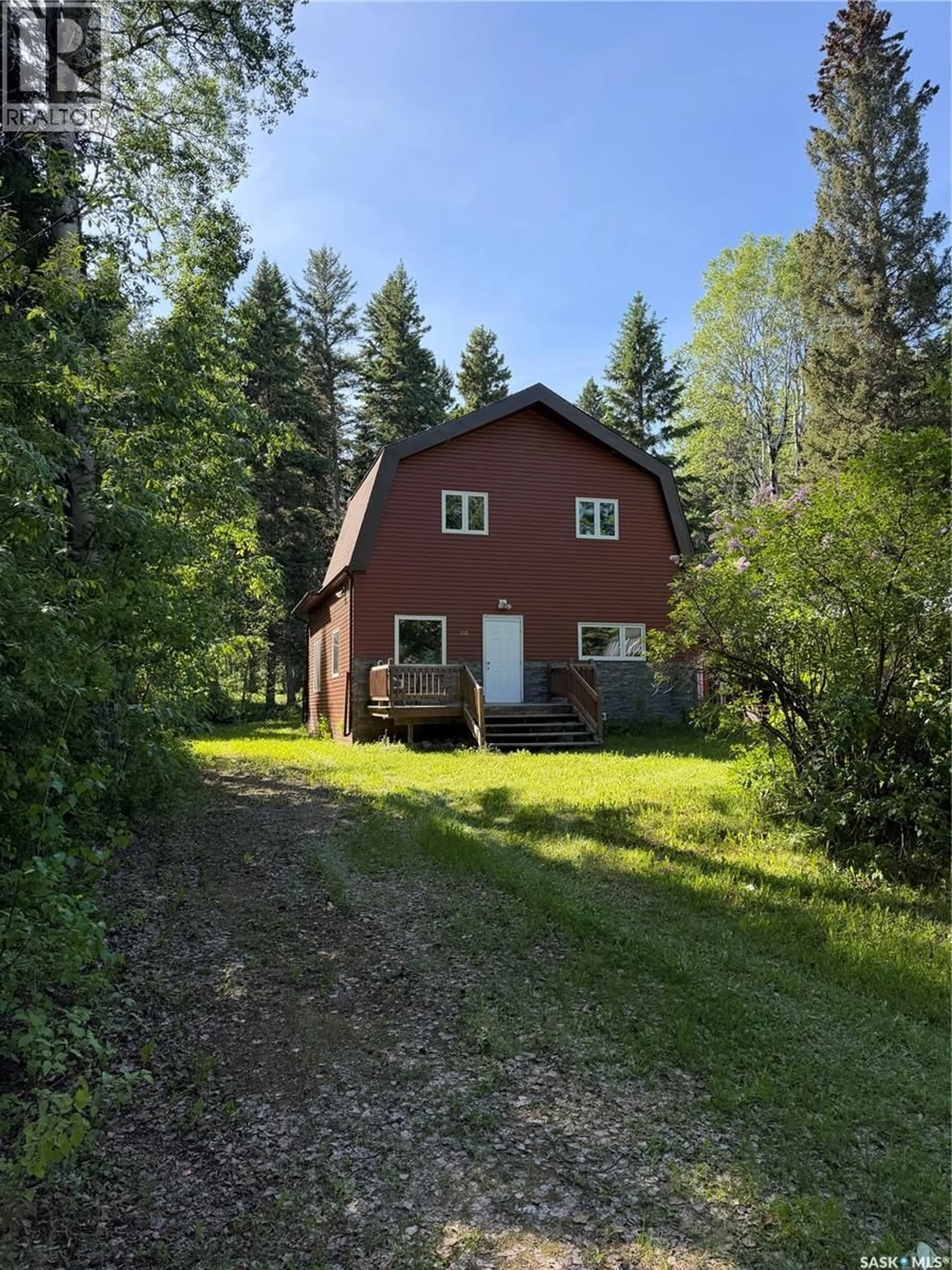 A pic from outside/outdoor area/front of a property/back of a property/a pic from drone, unknown for 110 DEER CRES, McPhee Lake Saskatchewan S0J0N0