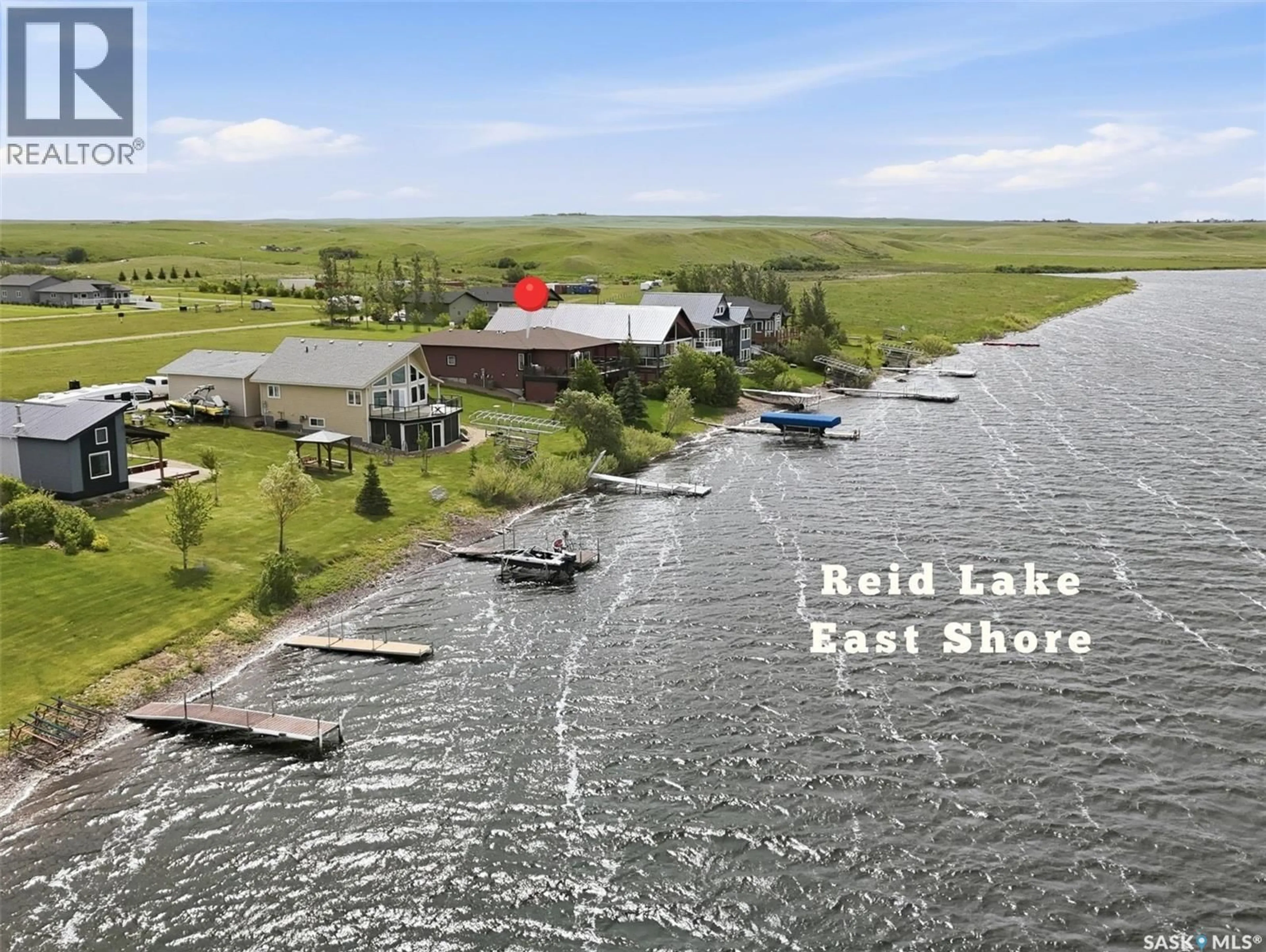 A pic from outside/outdoor area/front of a property/back of a property/a pic from drone, water/lake/river/ocean view for 5 LAKEVIEW DRIVE, Webb Rm No. 138 Saskatchewan S0N2N0