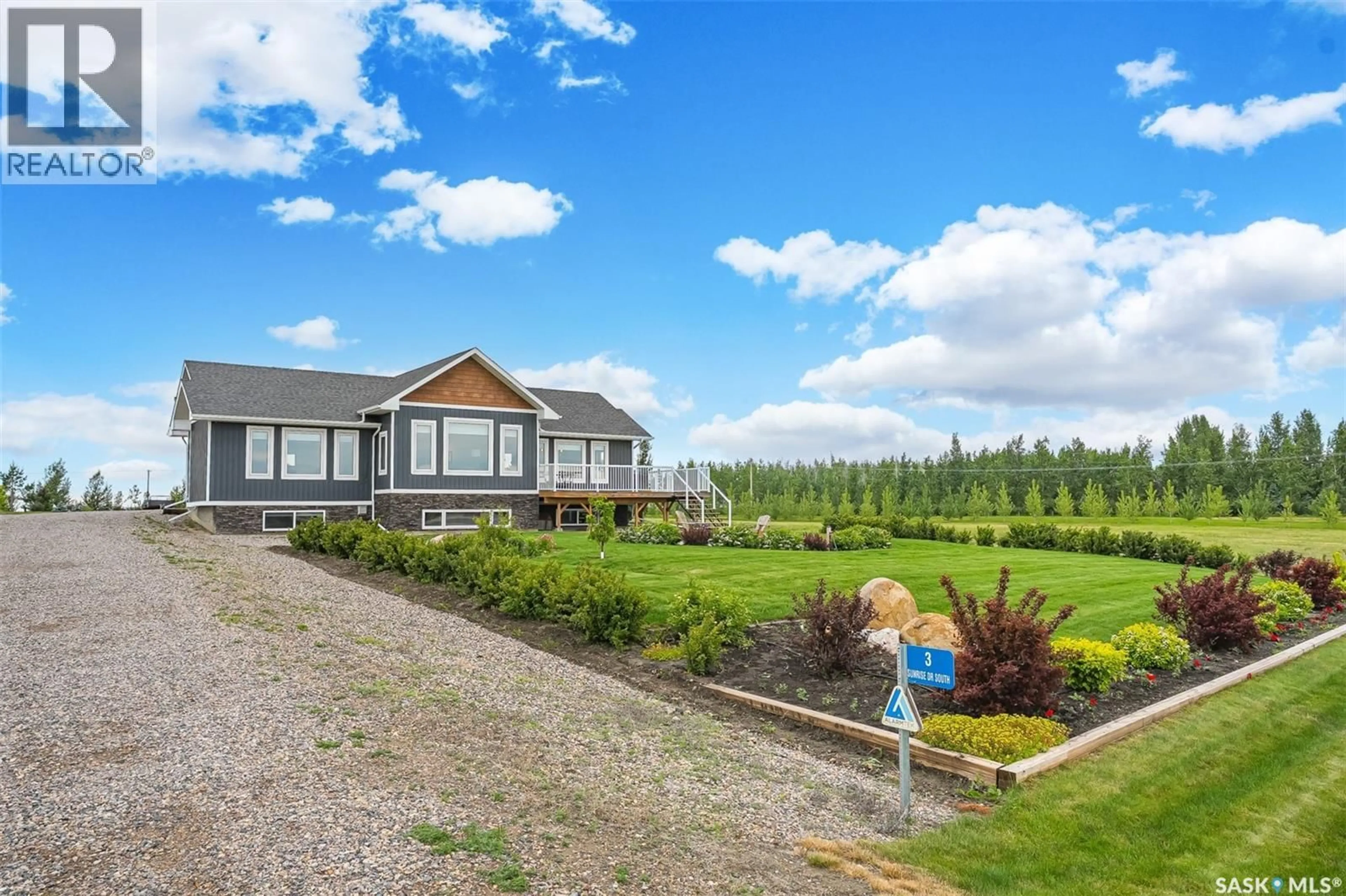 A pic from outside/outdoor area/front of a property/back of a property/a pic from drone, unknown for 3 SUNRISE DRIVE, Dundurn Rm No. 314 Saskatchewan S7C0A6