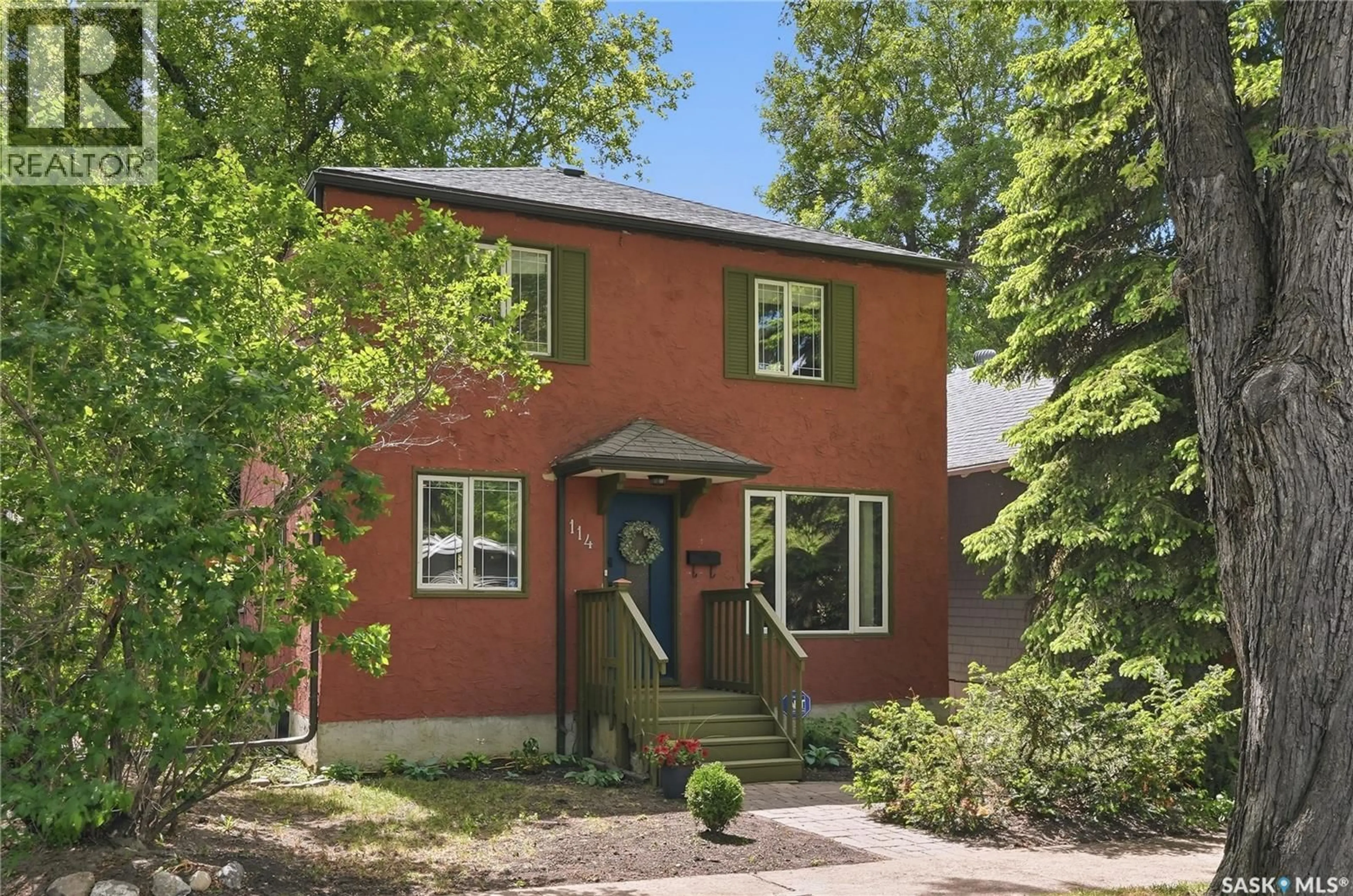 Home with brick exterior material, street for 114 7TH STREET, Saskatoon Saskatchewan S7H0W8