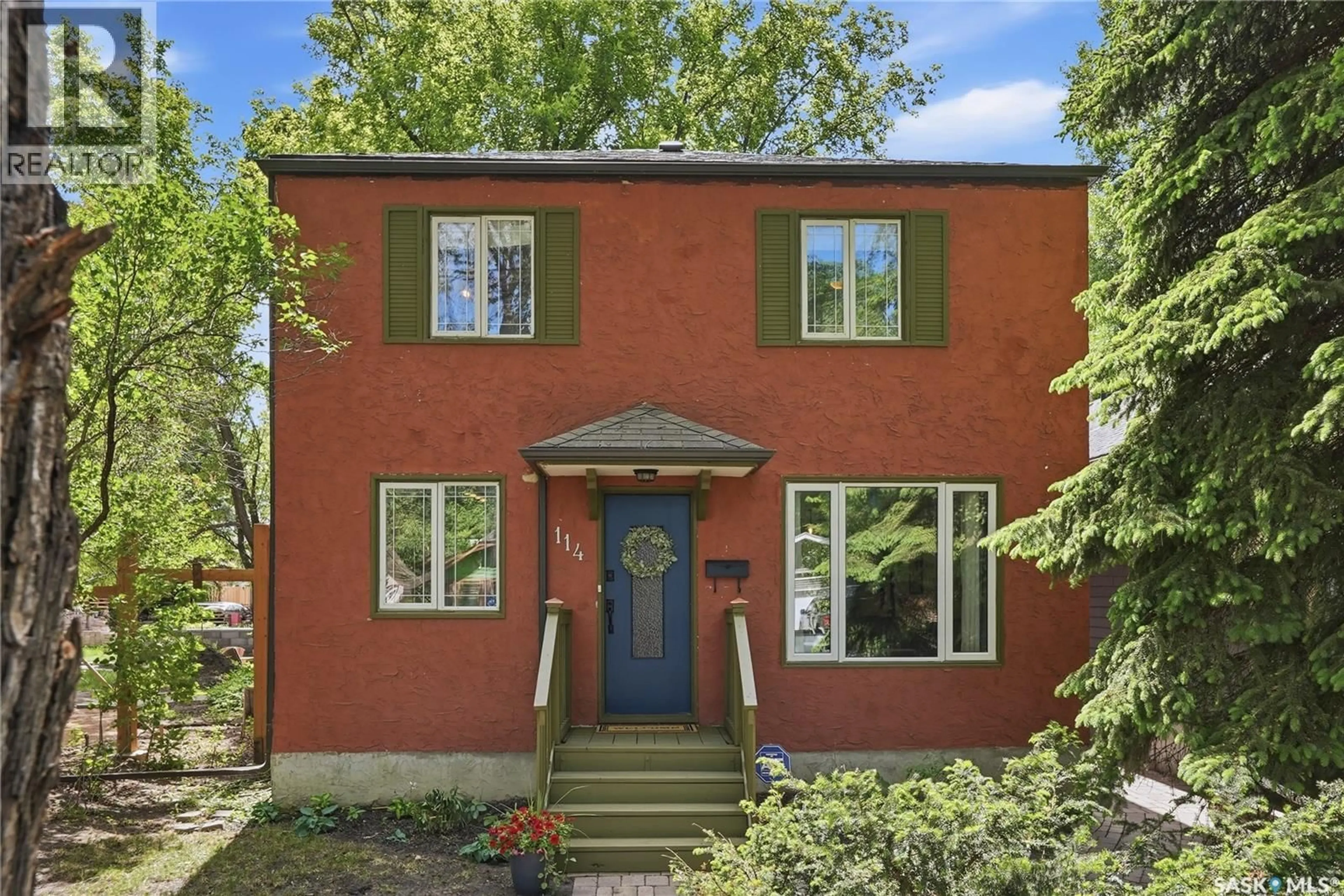 Home with brick exterior material, street for 114 7TH STREET, Saskatoon Saskatchewan S7H0W8