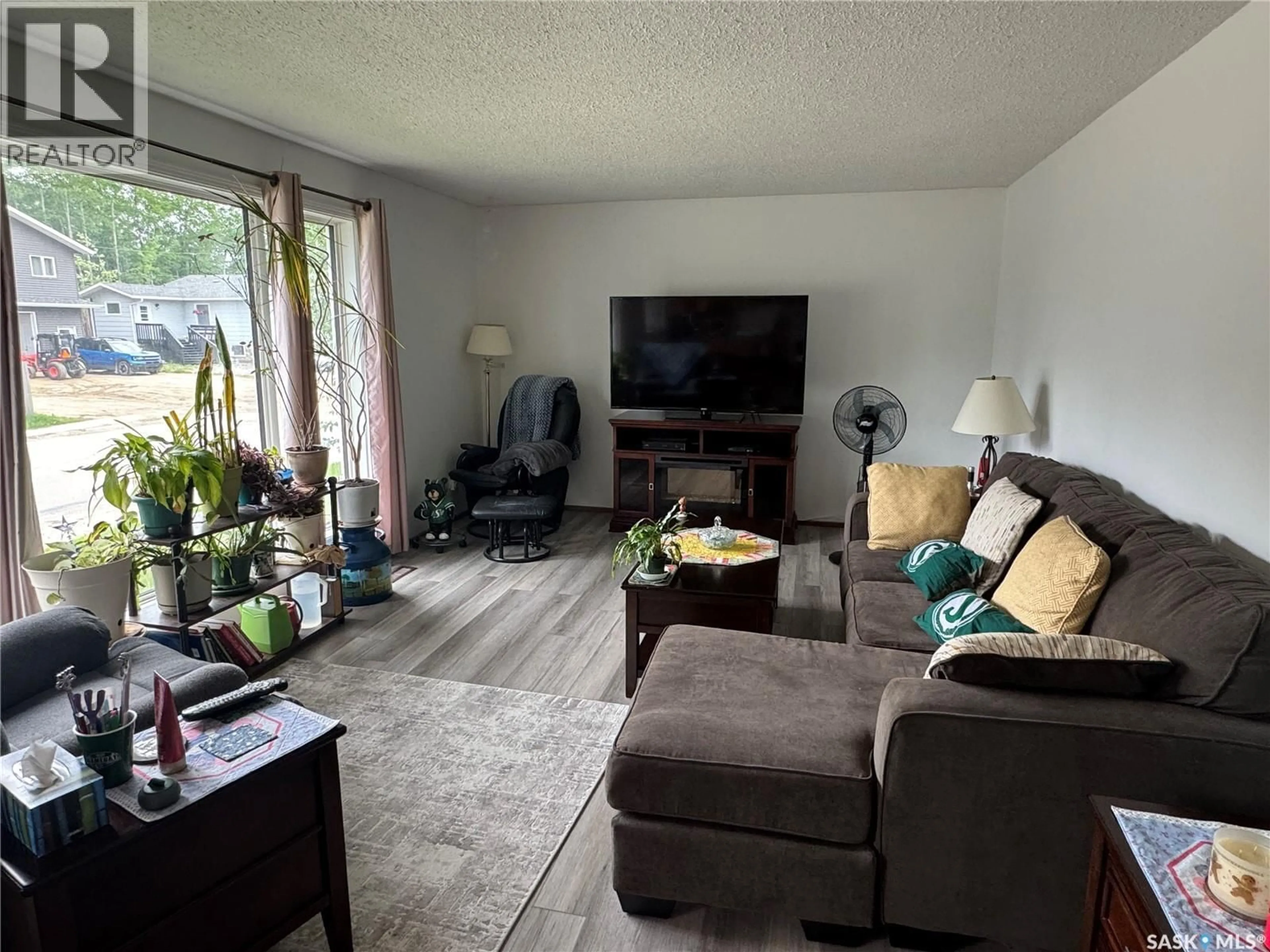 Living room with furniture, floor is not visible for 1504 STUDER STREET, La Ronge Saskatchewan S0J1L0