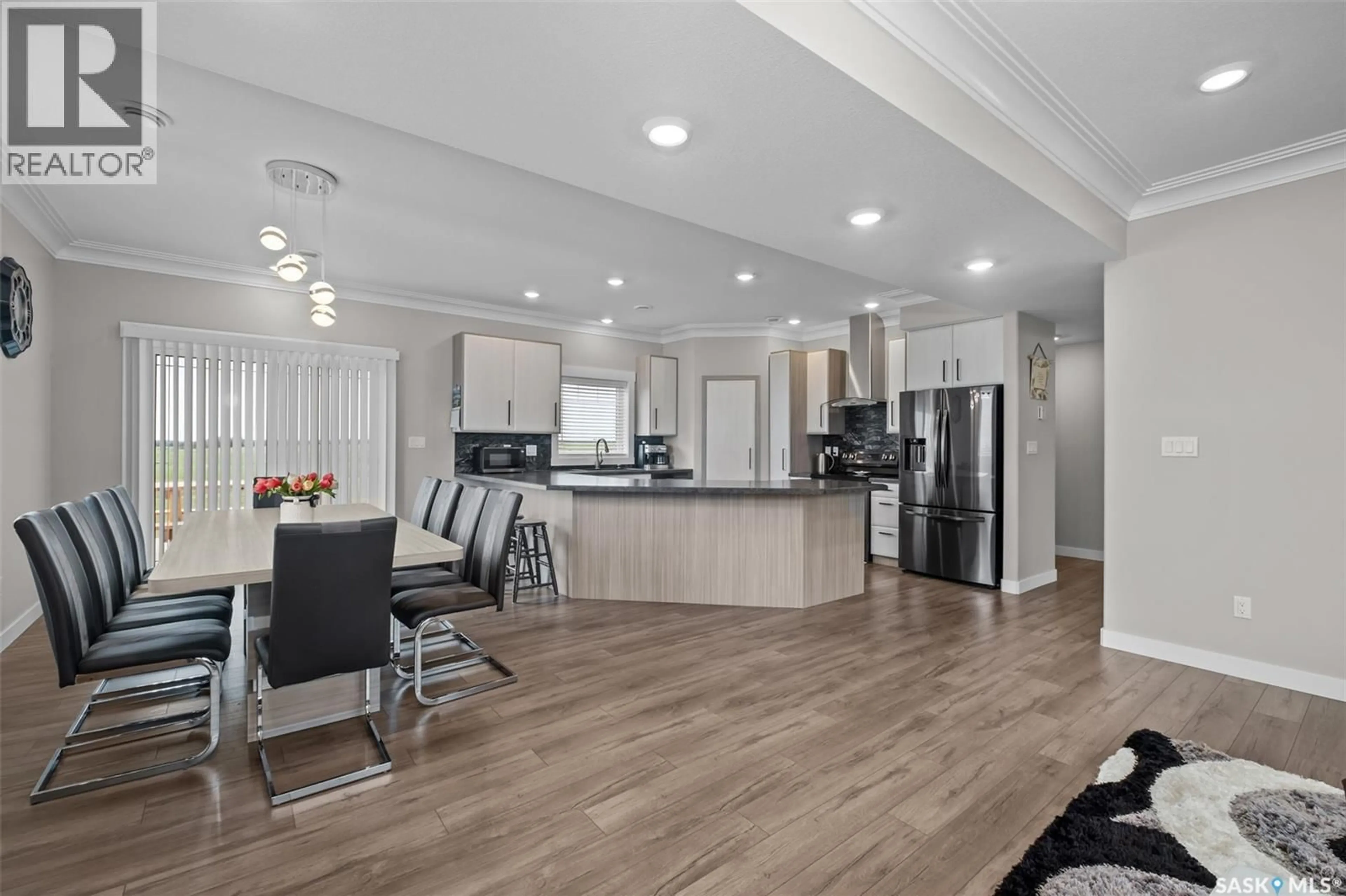 Open concept kitchen, wood/laminate floor for 2 HIGHWAY SOUTH ACREAGE, Prince Albert Rm No. 461 Saskatchewan S6V5P9