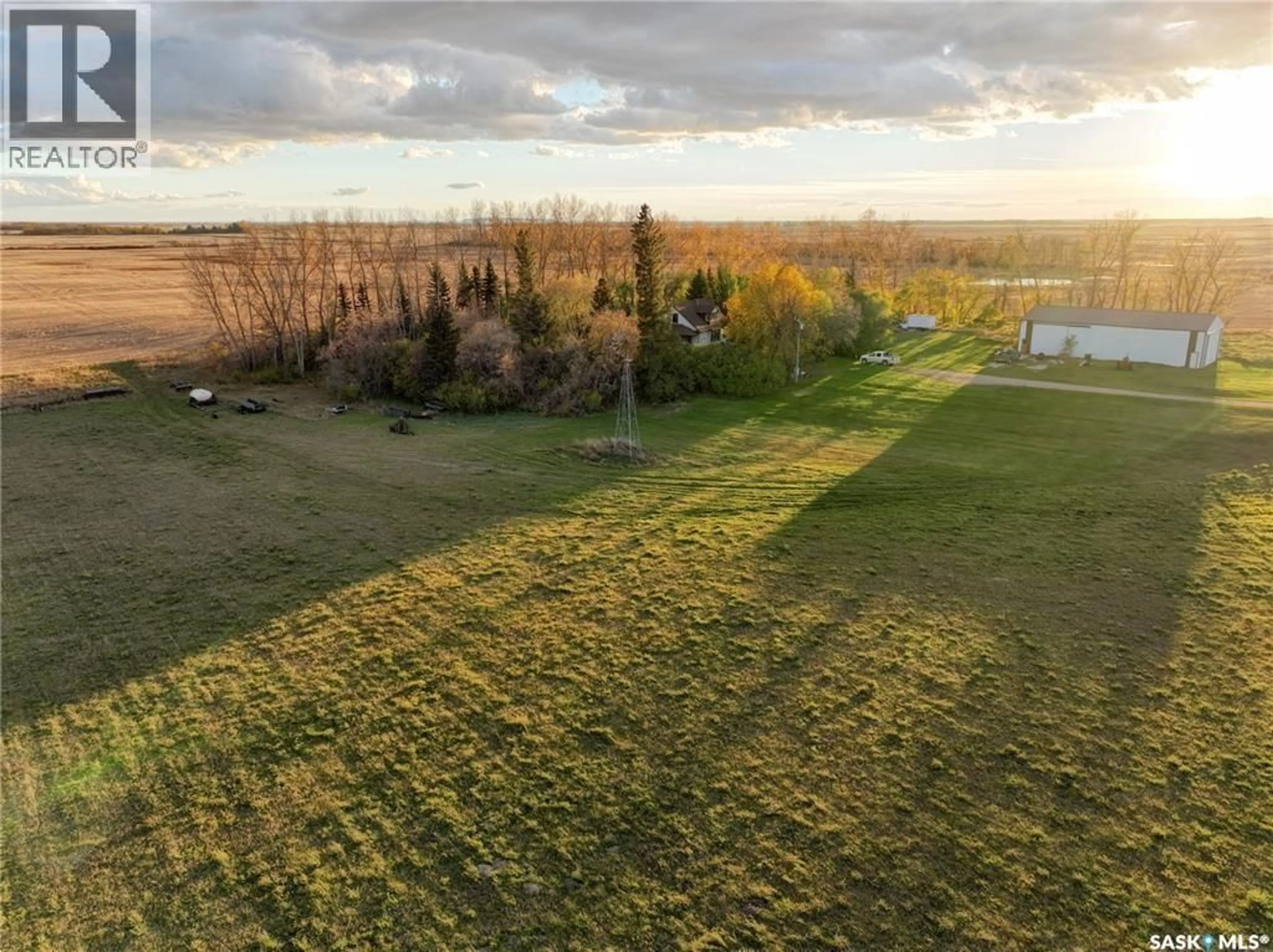 A pic from outside/outdoor area/front of a property/back of a property/a pic from drone, water/lake/river/ocean view for LOMENDA ACREAGE, Langenburg Rm No. 181 Saskatchewan S0A0M0