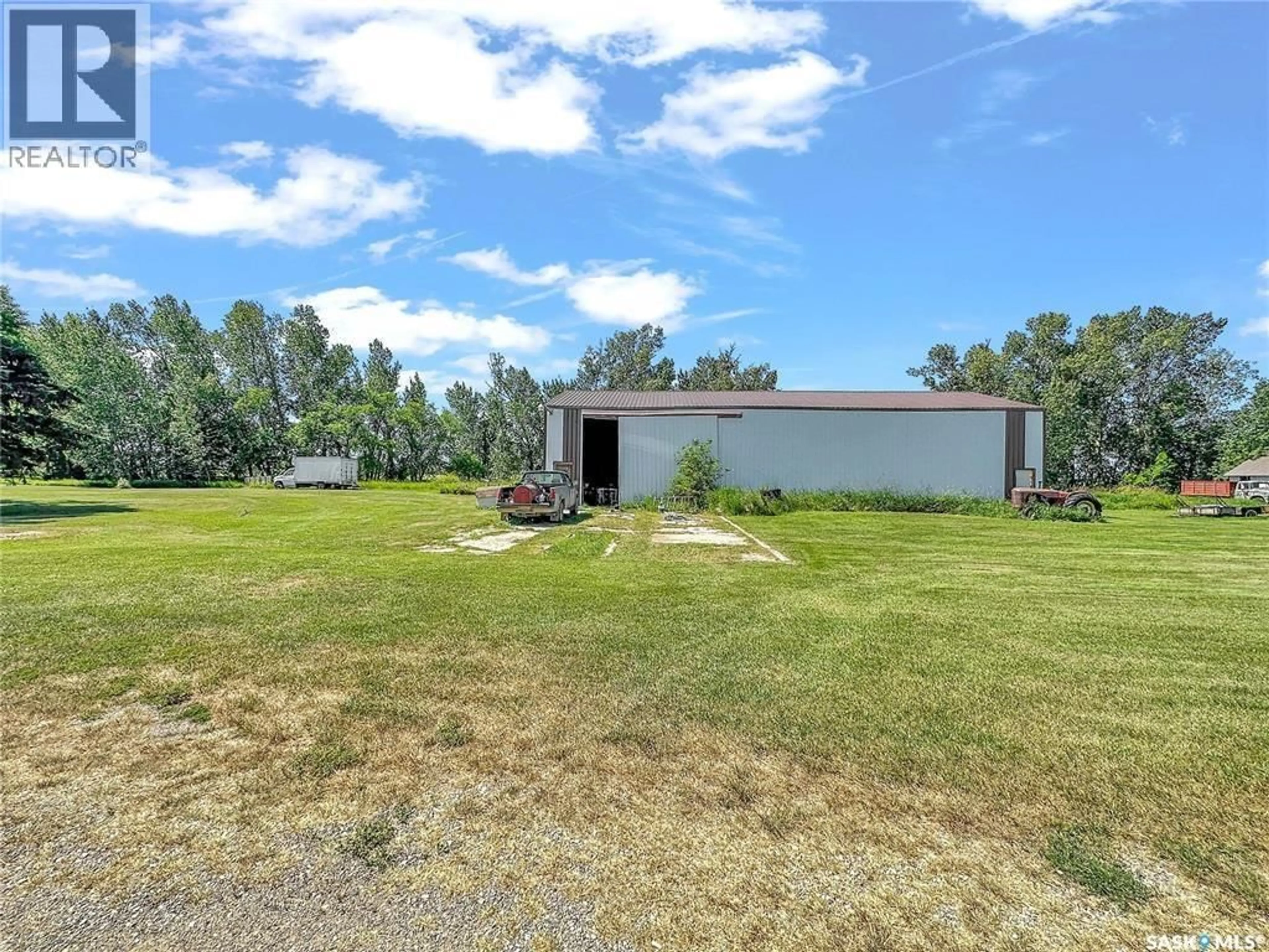 A pic from outside/outdoor area/front of a property/back of a property/a pic from drone, water/lake/river/ocean view for LOMENDA ACREAGE, Langenburg Rm No. 181 Saskatchewan S0A0M0