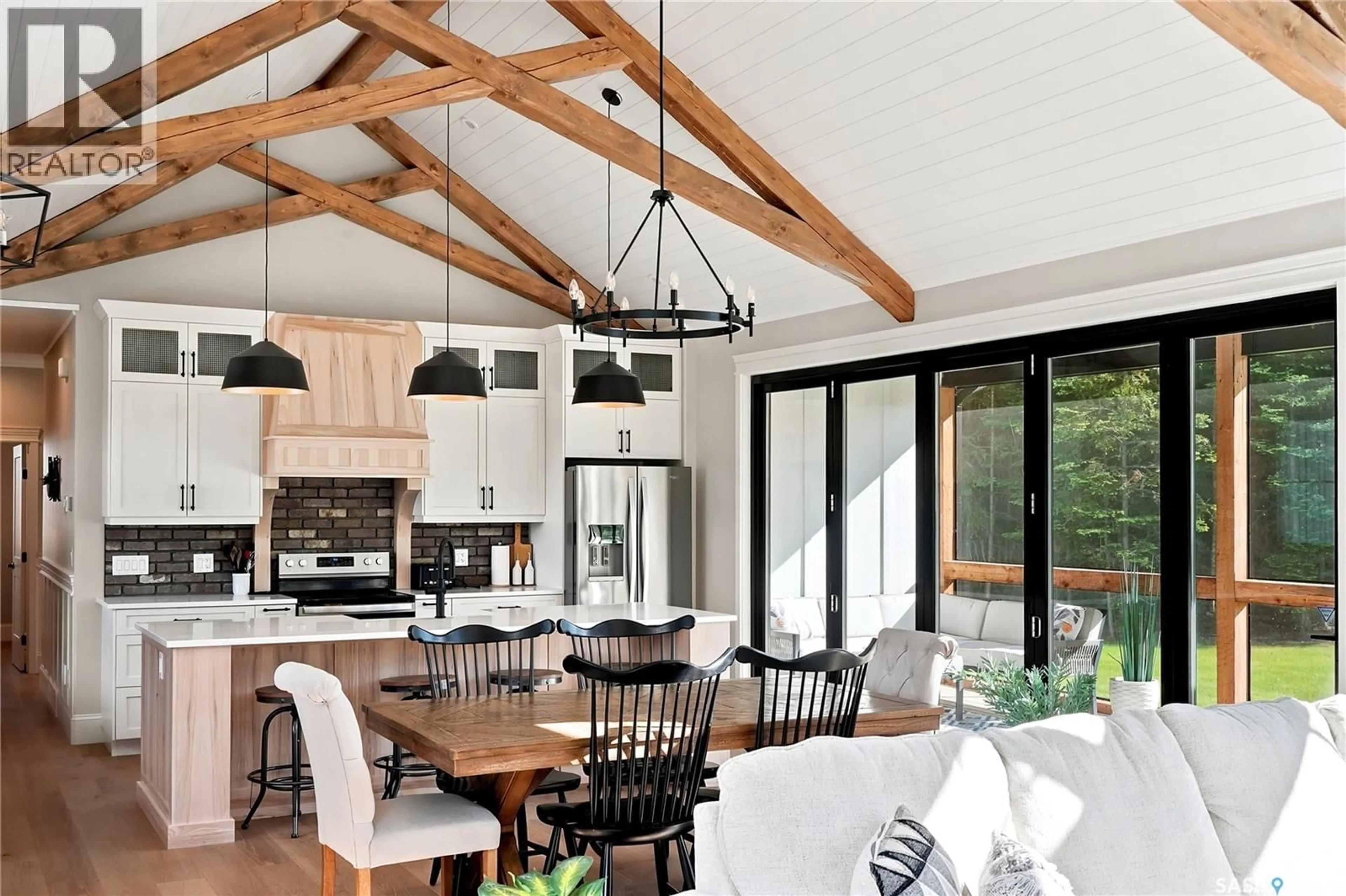 Open concept kitchen, wood/laminate floor for 6 REWERTS BAY, Candle Lake Saskatchewan S0J3E0