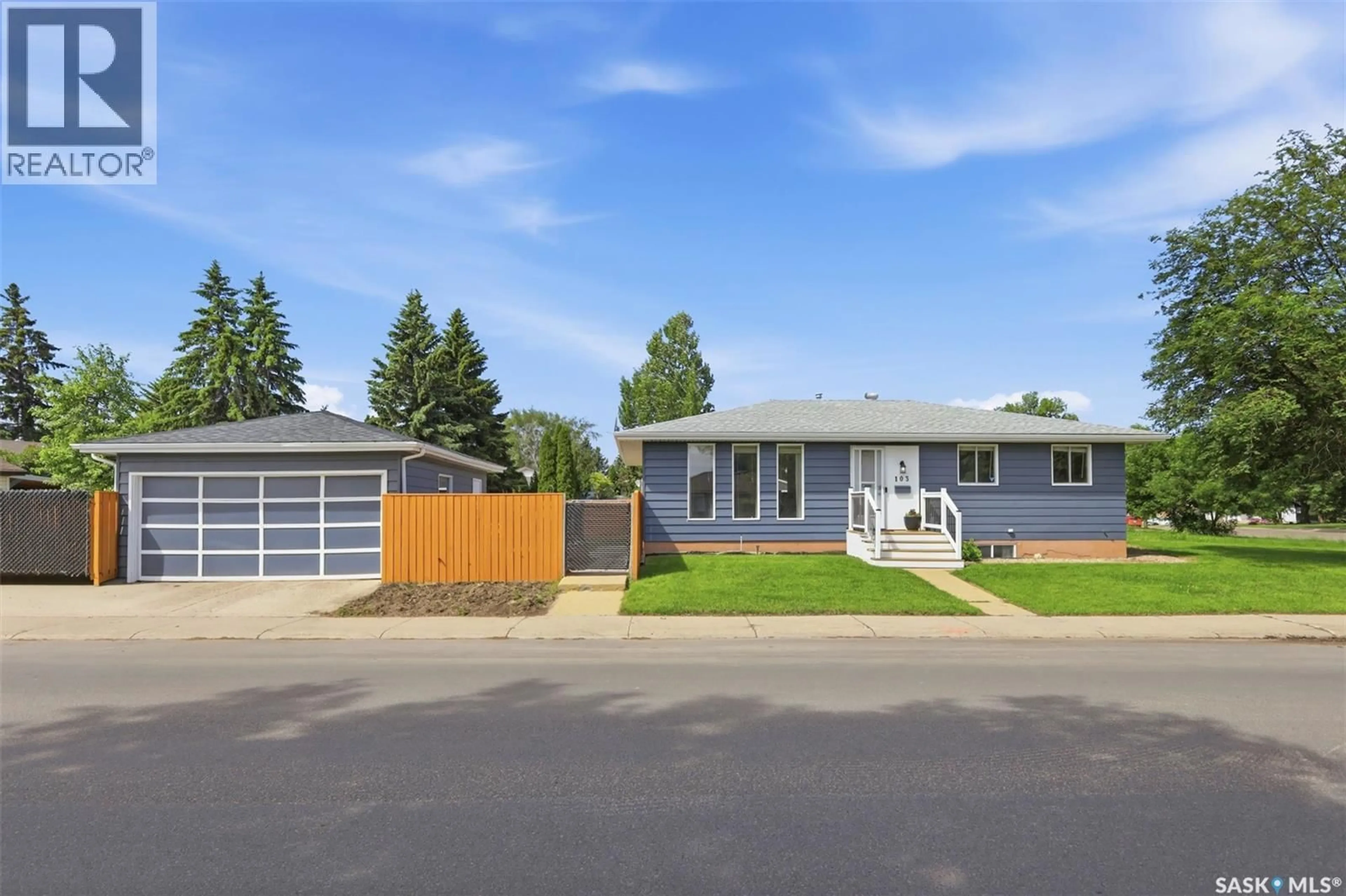 Home with vinyl exterior material, street for 103 APPLEBY DRIVE, Saskatoon Saskatchewan S7M4B4