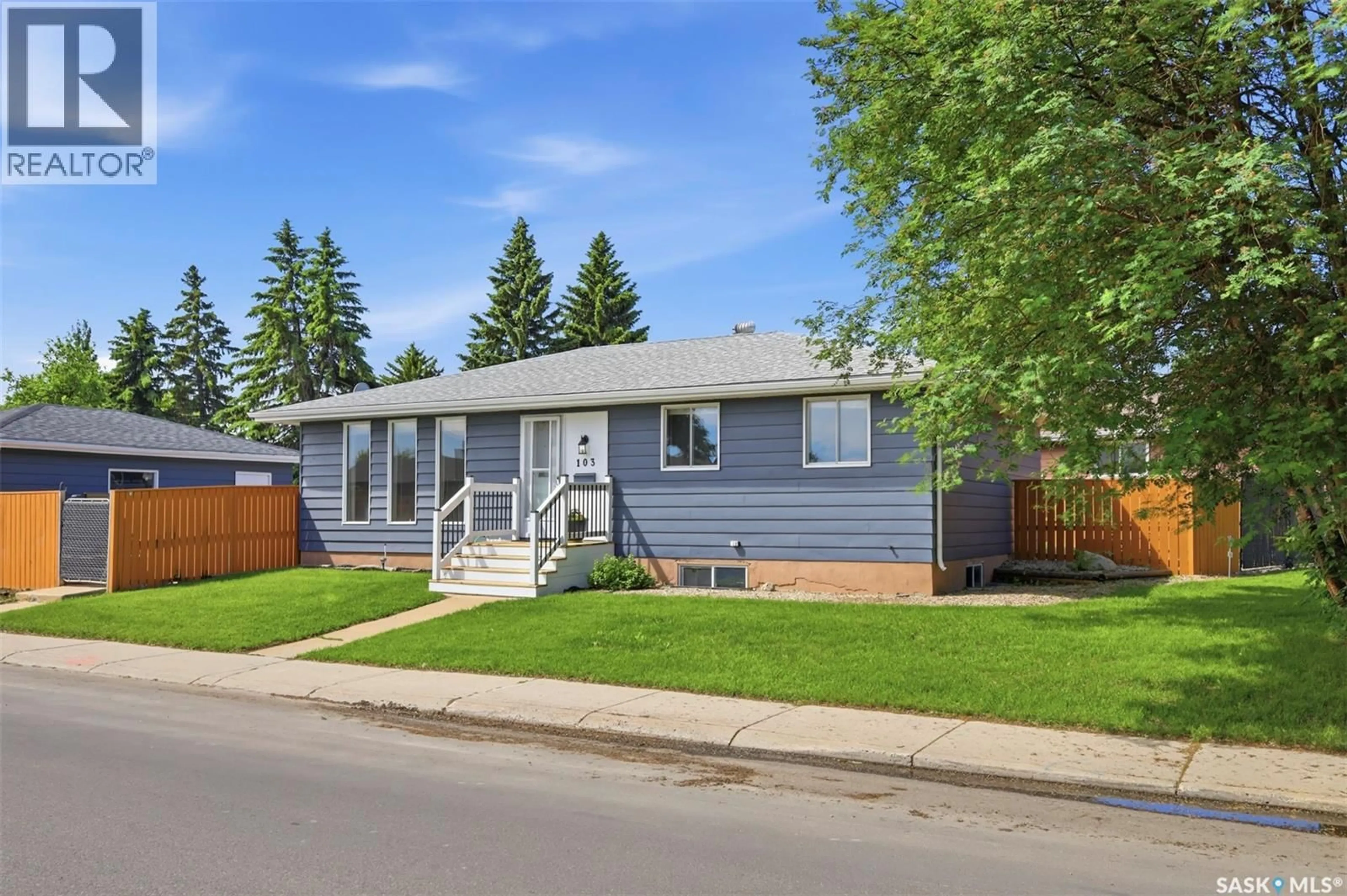Home with vinyl exterior material, street for 103 APPLEBY DRIVE, Saskatoon Saskatchewan S7M4B4