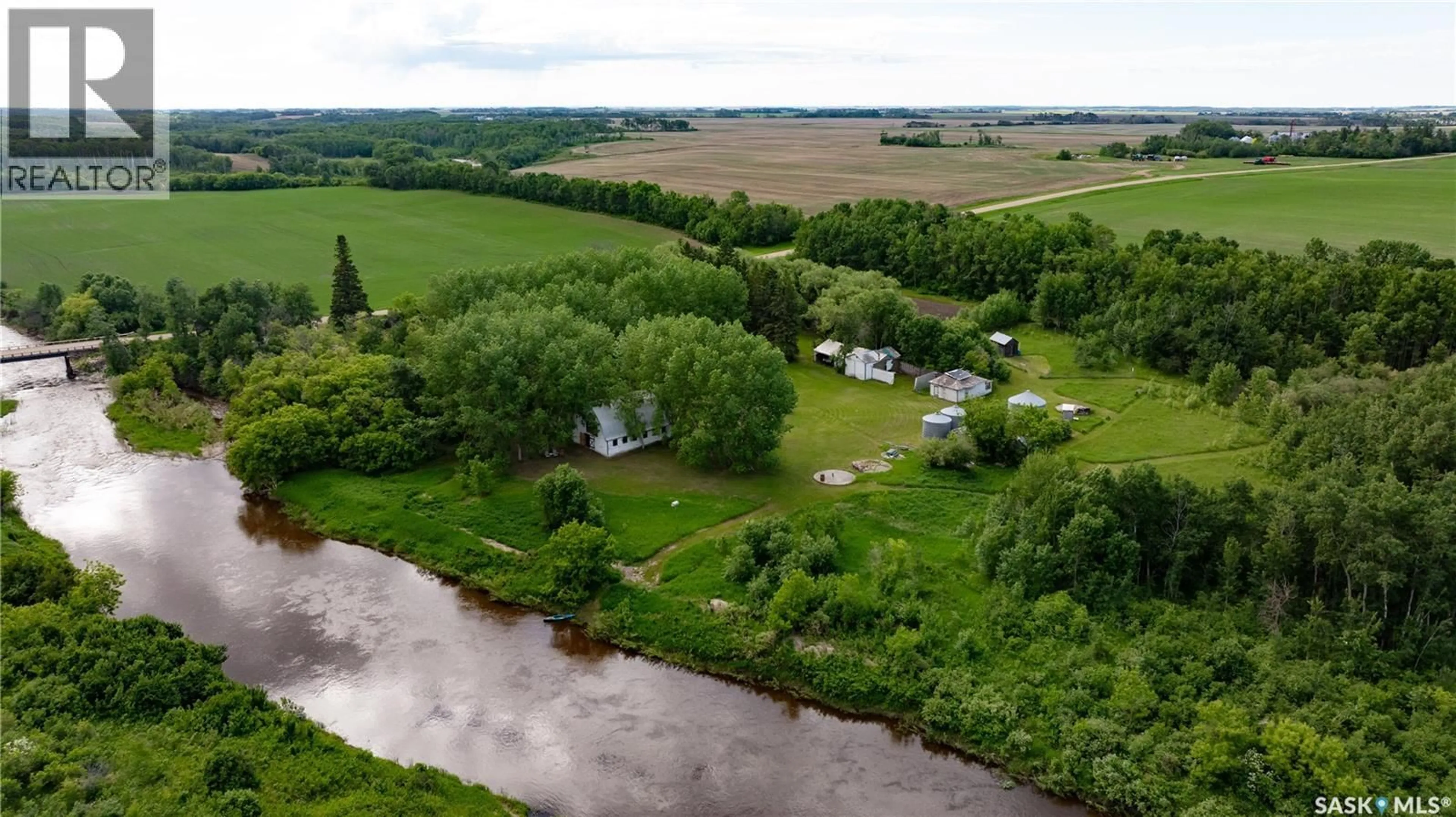 A pic from outside/outdoor area/front of a property/back of a property/a pic from drone, water/lake/river/ocean view for RIVER VALLEY ACRES, Willow Creek Rm No. 458 Saskatchewan S0E1A0