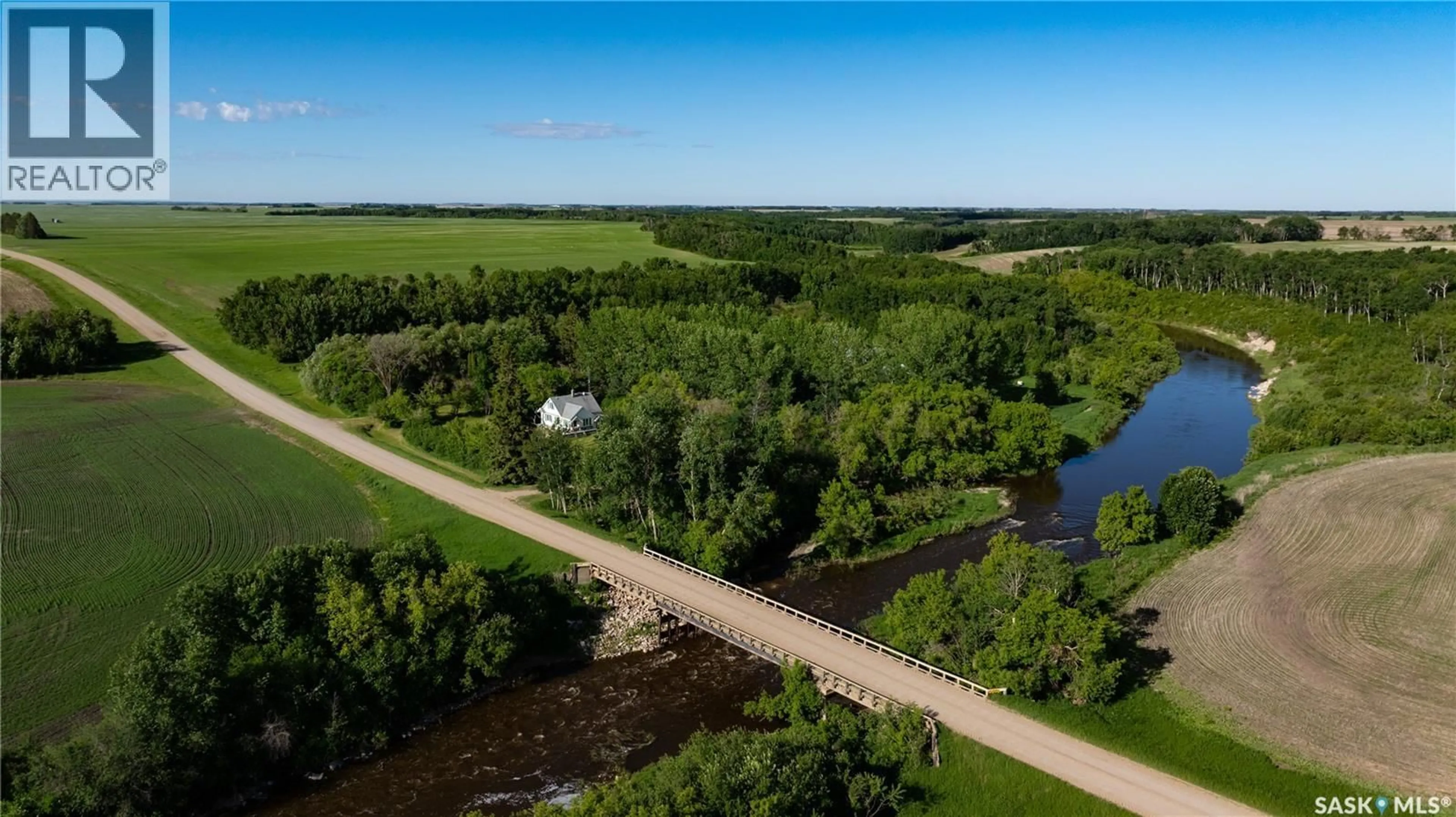 A pic from outside/outdoor area/front of a property/back of a property/a pic from drone, water/lake/river/ocean view for RIVER VALLEY ACRES, Willow Creek Rm No. 458 Saskatchewan S0E1A0