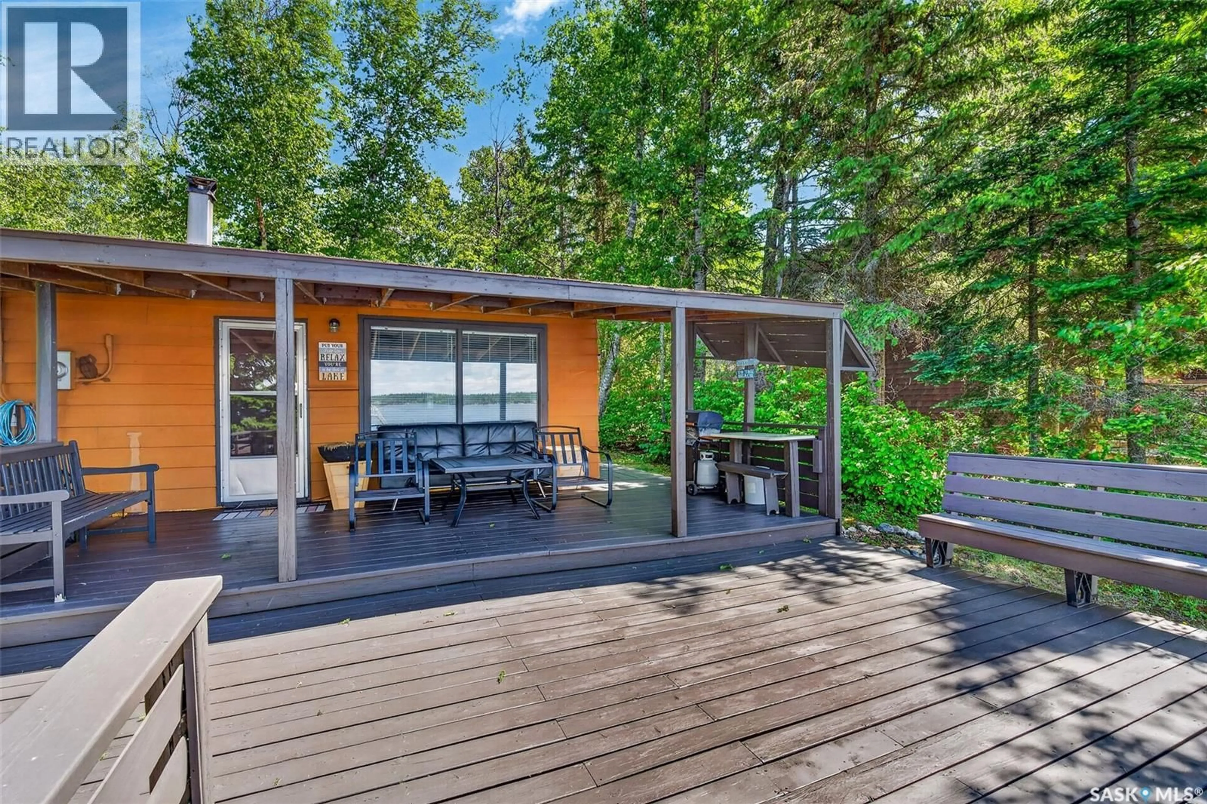 Patio, forest/trees view for 524 NEIS DRIVE, Emma Lake Saskatchewan S0J0N0