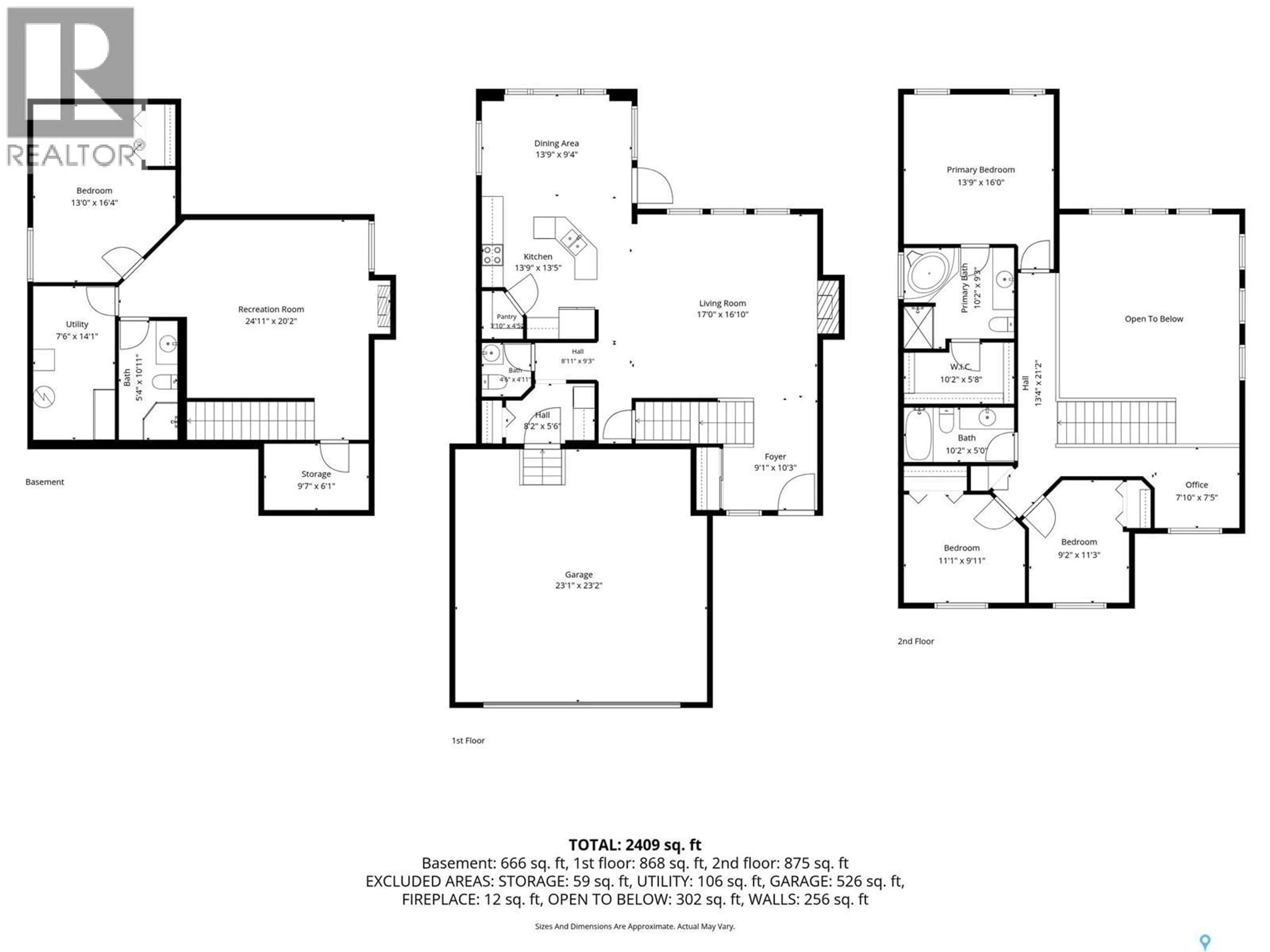 Floor plan for 9 MCKENZIE POINTE, White City Saskatchewan S4L0B2