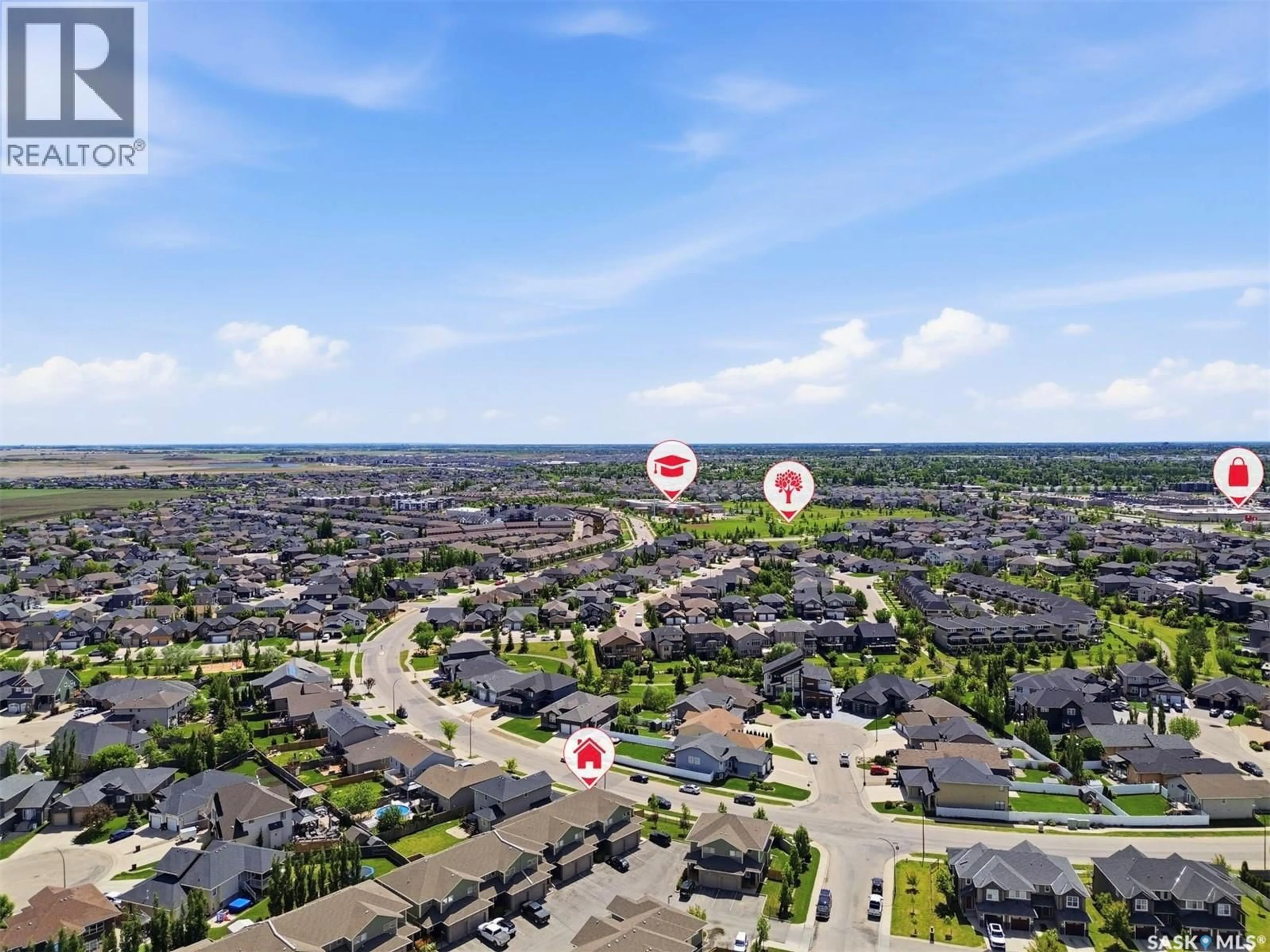 A pic from outside/outdoor area/front of a property/back of a property/a pic from drone, street for 34 1550 PATON CRESCENT, Saskatoon Saskatchewan S7T0J1
