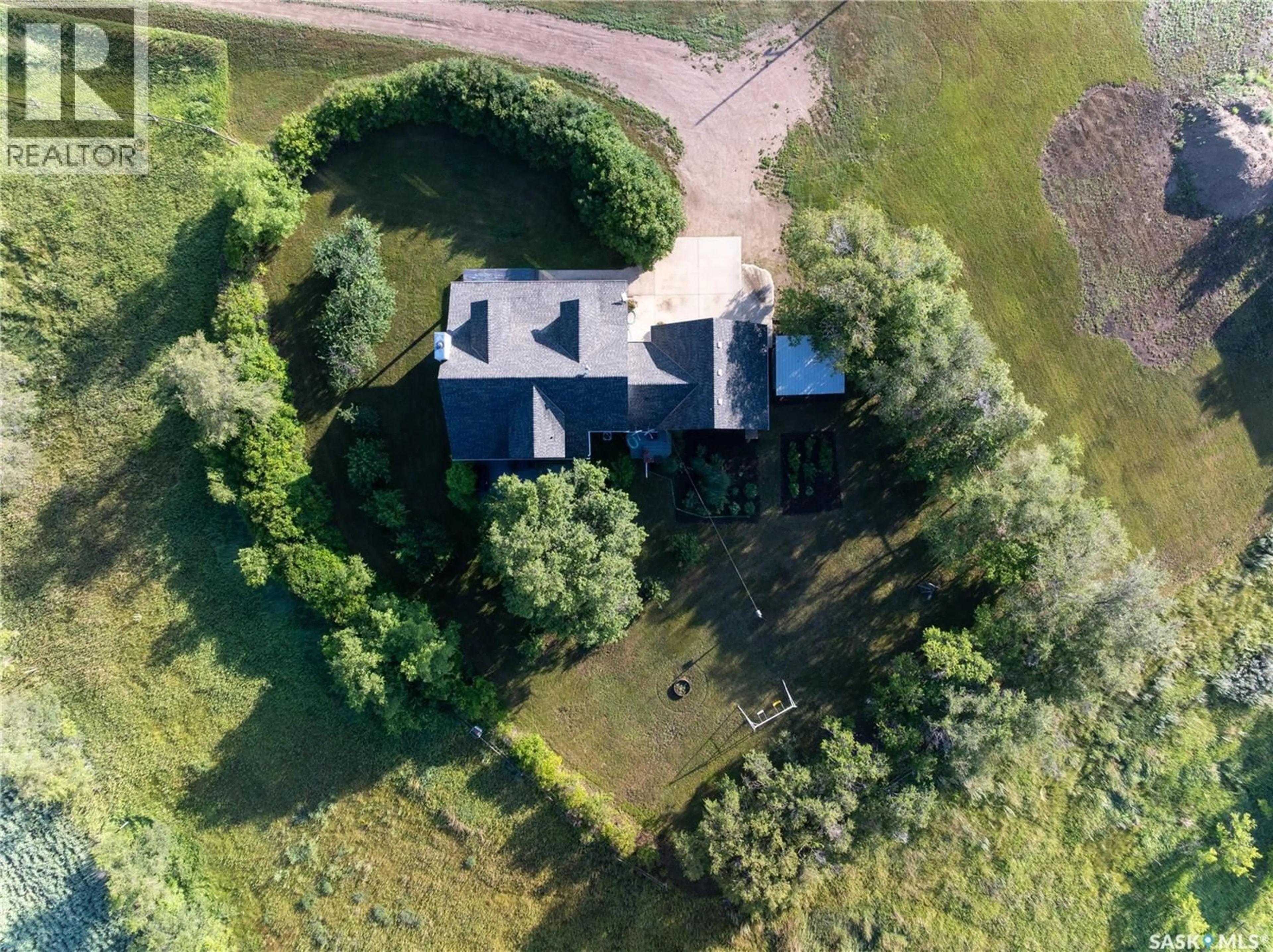 A pic from outside/outdoor area/front of a property/back of a property/a pic from drone, building for HEPBURN ACRES, Laird Rm No. 404 Saskatchewan S0K1Z0