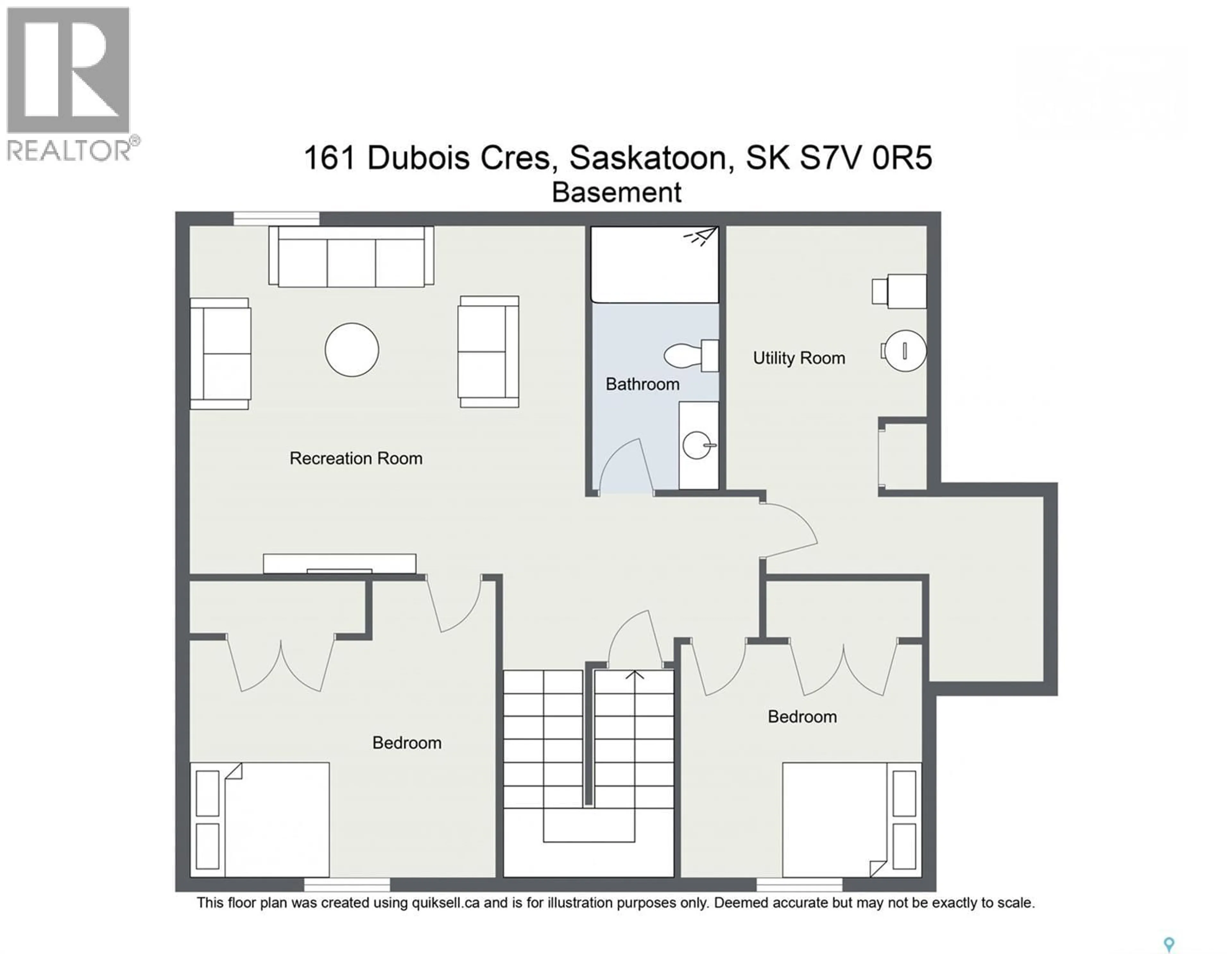 Floor plan for 161 DUBOIS CRESCENT, Saskatoon Saskatchewan S7V0R5