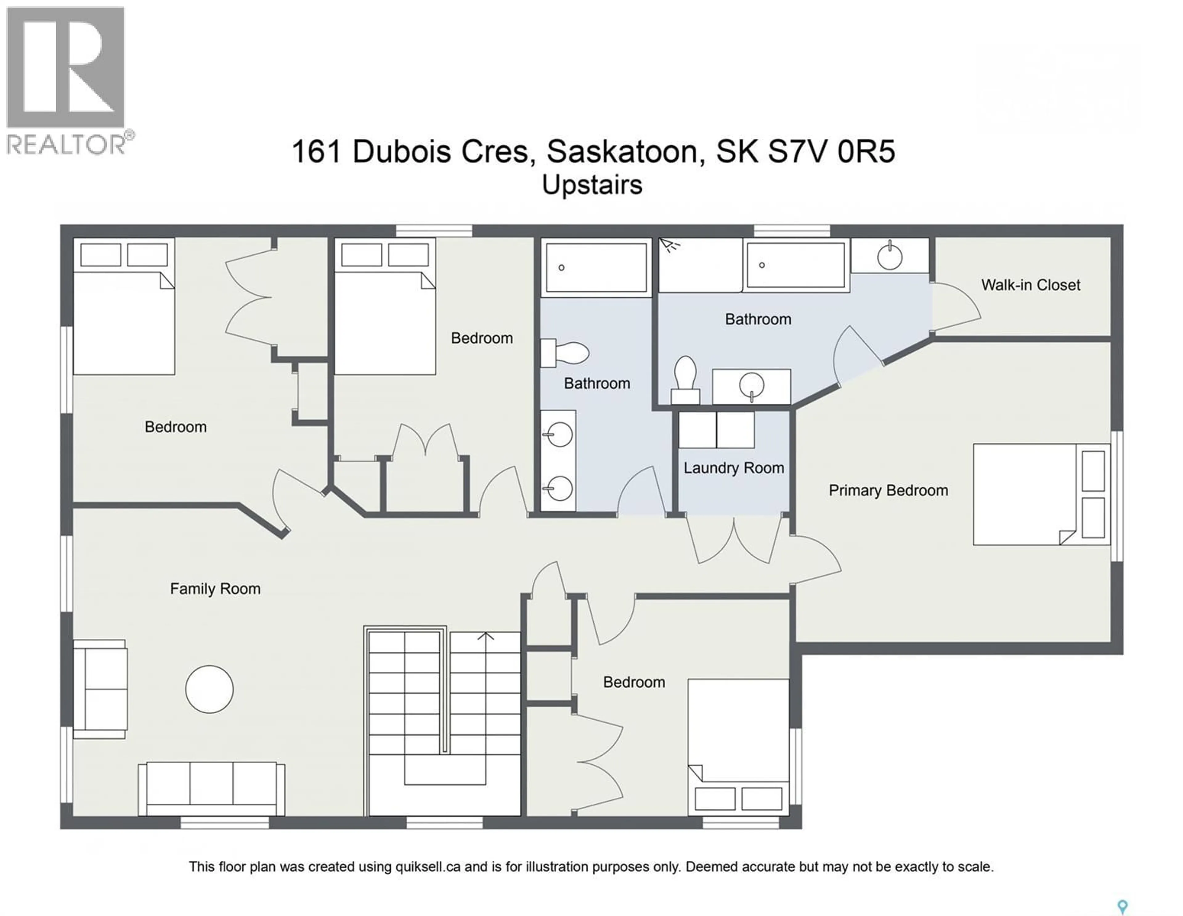 Floor plan for 161 DUBOIS CRESCENT, Saskatoon Saskatchewan S7V0R5