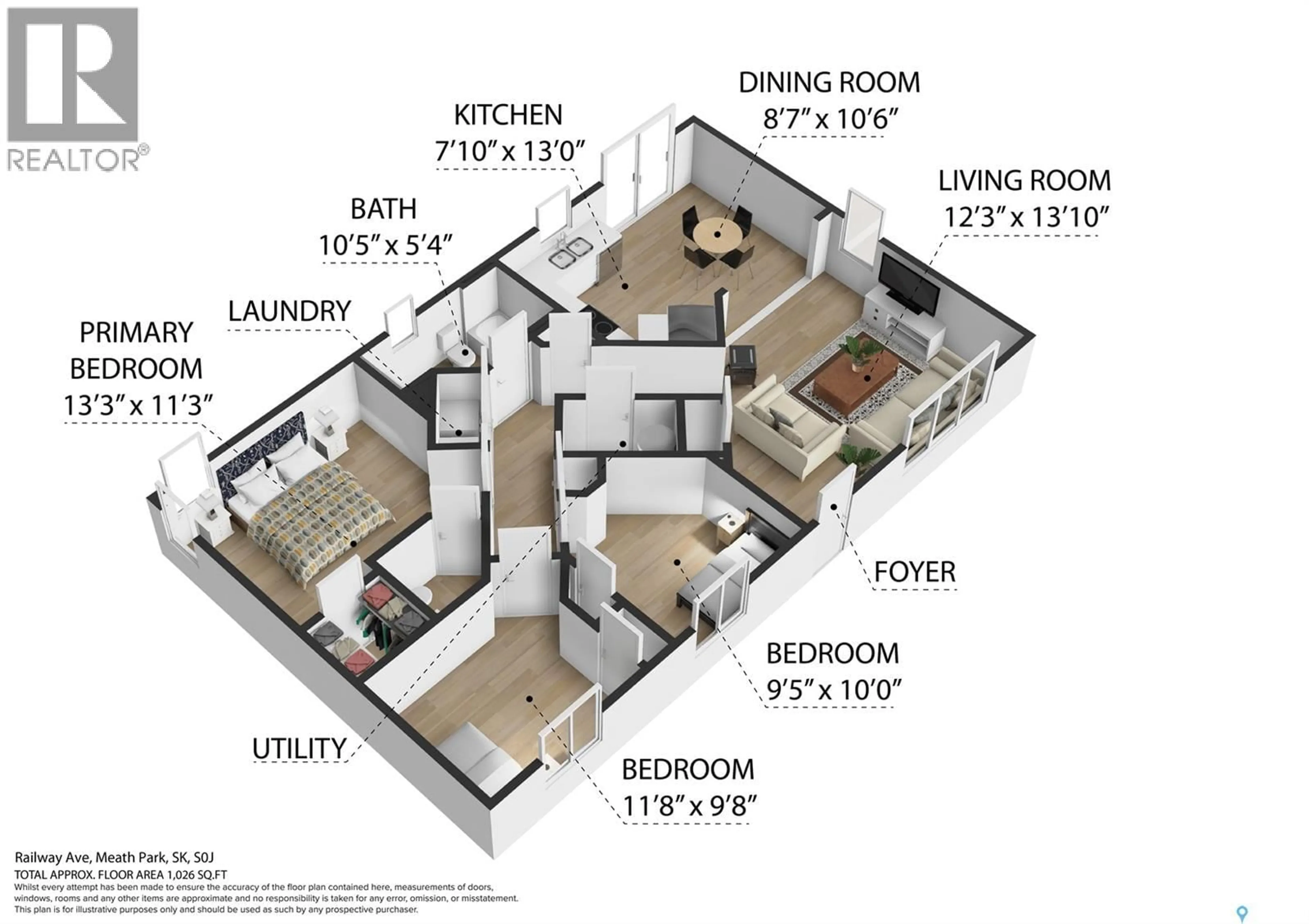 Floor plan for 304 RAILWAY AVENUE, Garden River Rm No. 490 Saskatchewan S0J1T0