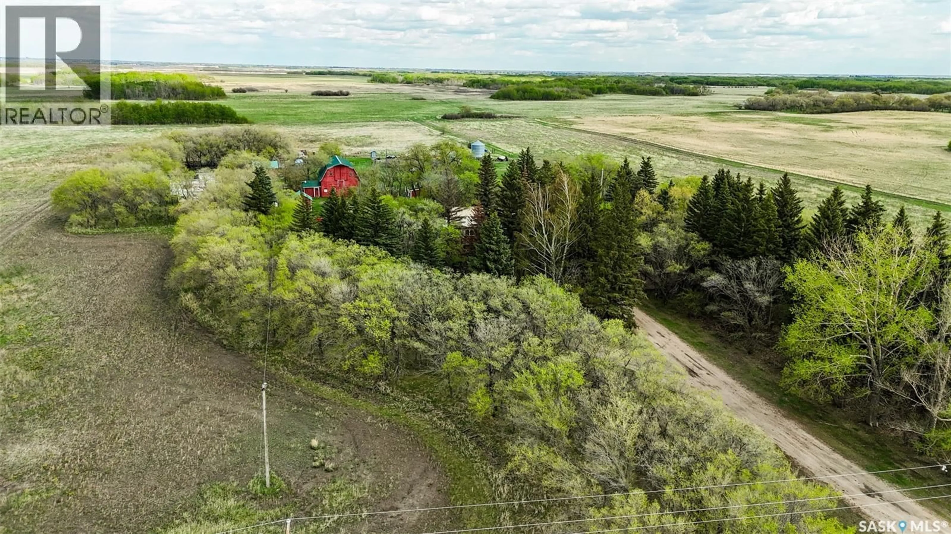 A pic from outside/outdoor area/front of a property/back of a property/a pic from drone, forest/trees view for DE FEHR ACRES, Corman Park Rm No. 344 Saskatchewan S7K3J6