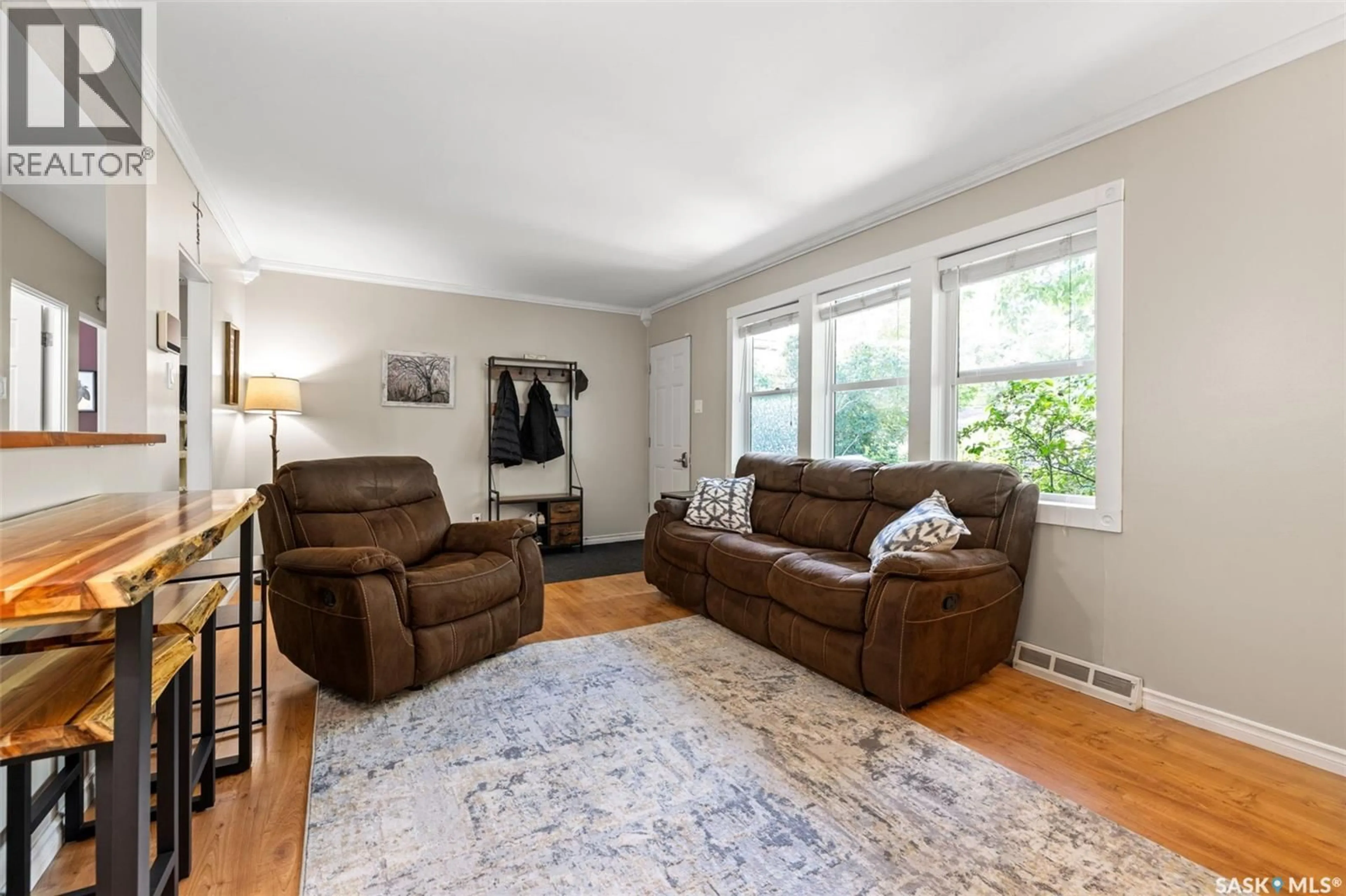 Living room with furniture, unknown for 95 QU'APPELLE DRIVE, Lumsden Saskatchewan S0G3C0