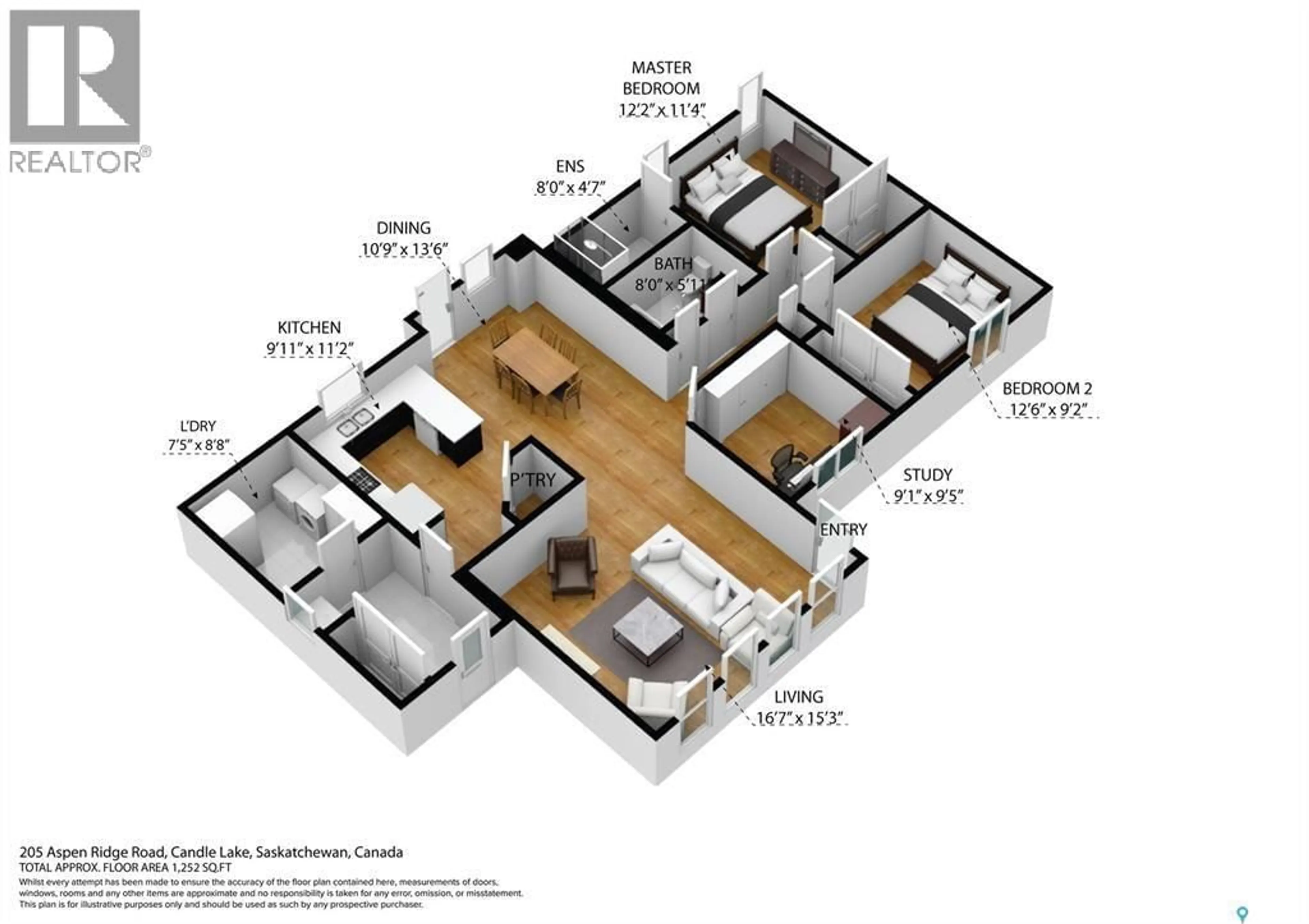 Floor plan for 205 ASPEN RIDGE ROAD, Candle Lake Saskatchewan S0J3E0