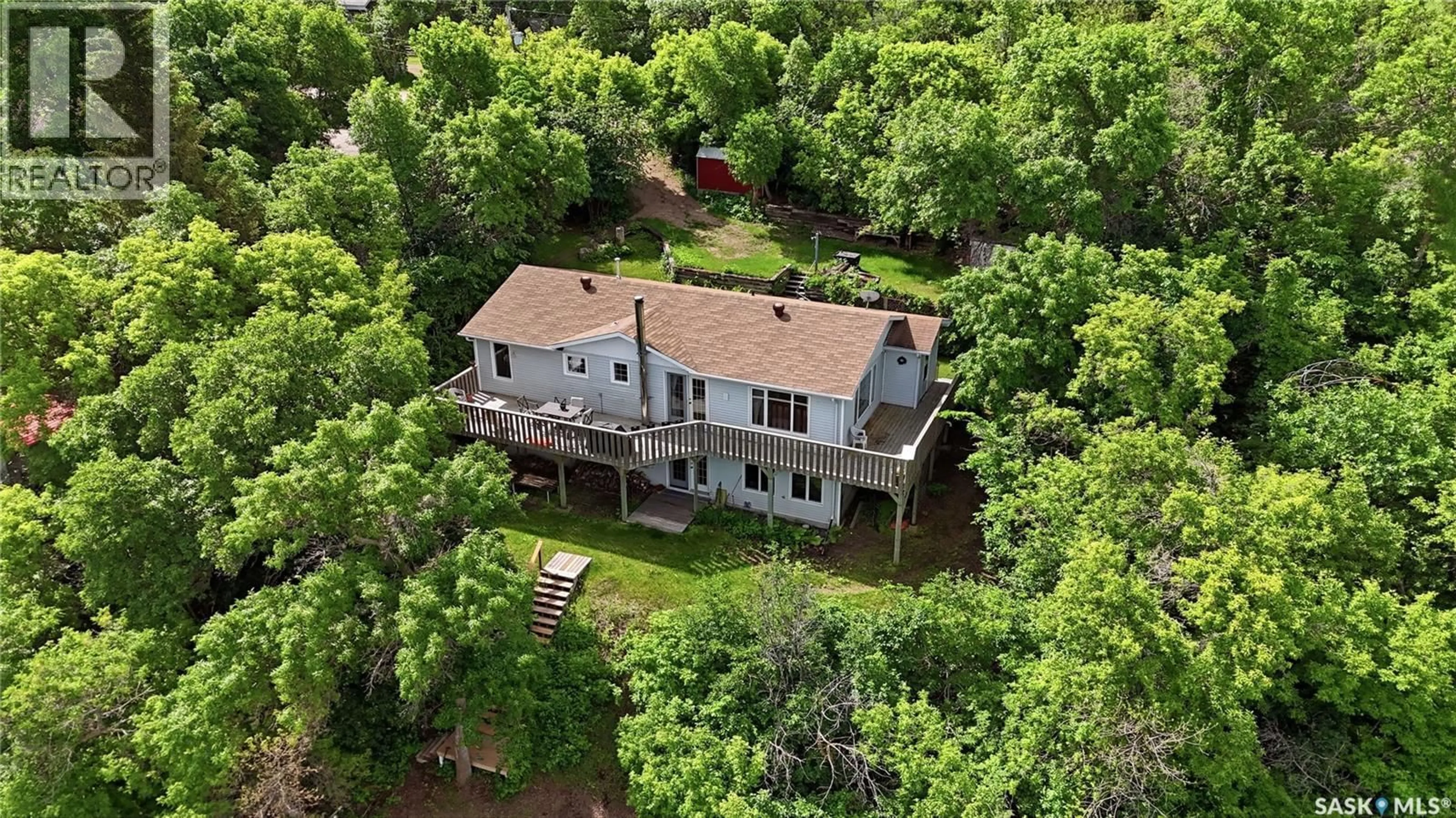 A pic from outside/outdoor area/front of a property/back of a property/a pic from drone, unknown for 6 KINSLEY ROAD, Fort Qu'Appelle Saskatchewan S0G1S0