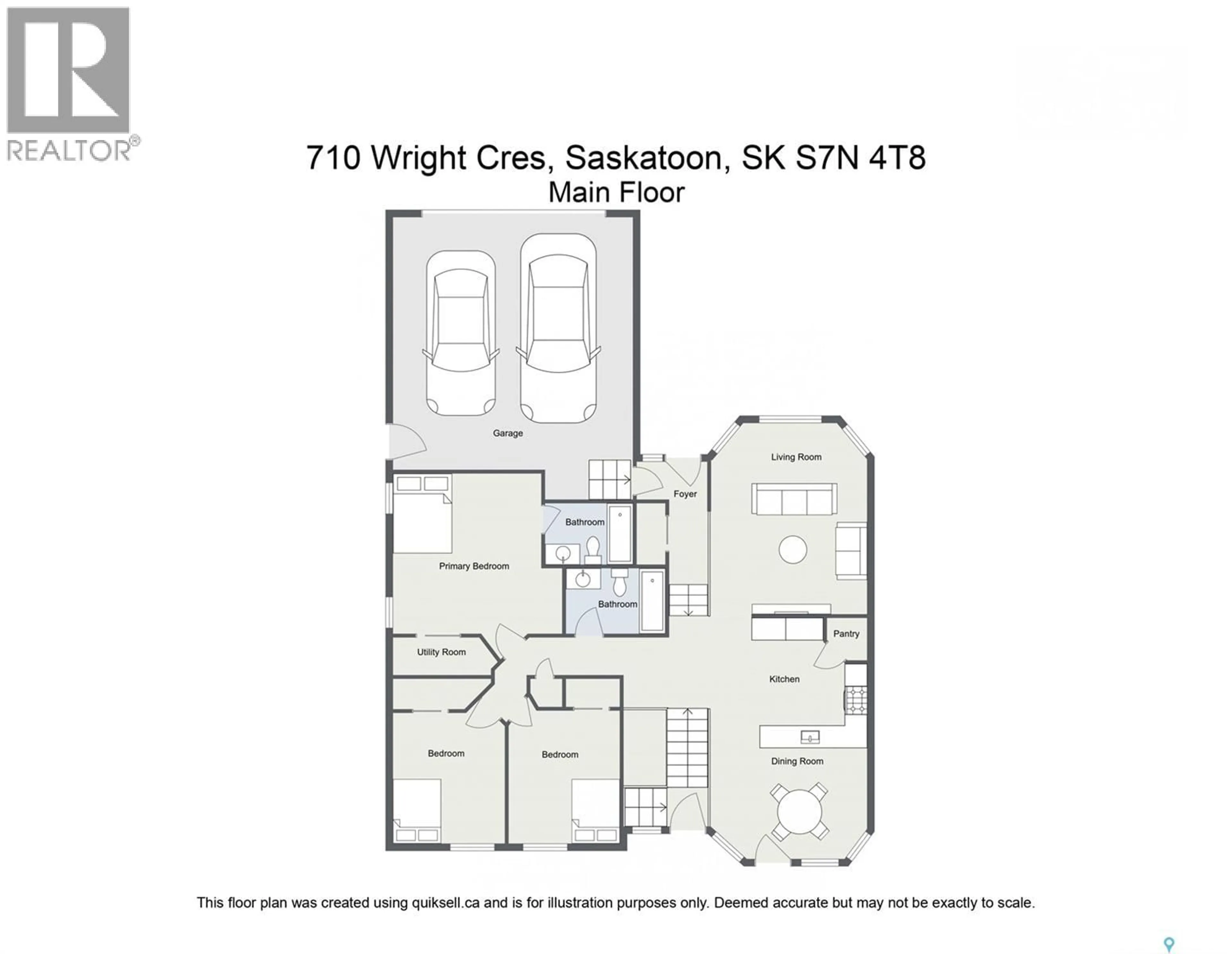 Floor plan for 710 WRIGHT CRESCENT, Saskatoon Saskatchewan S7N4T7