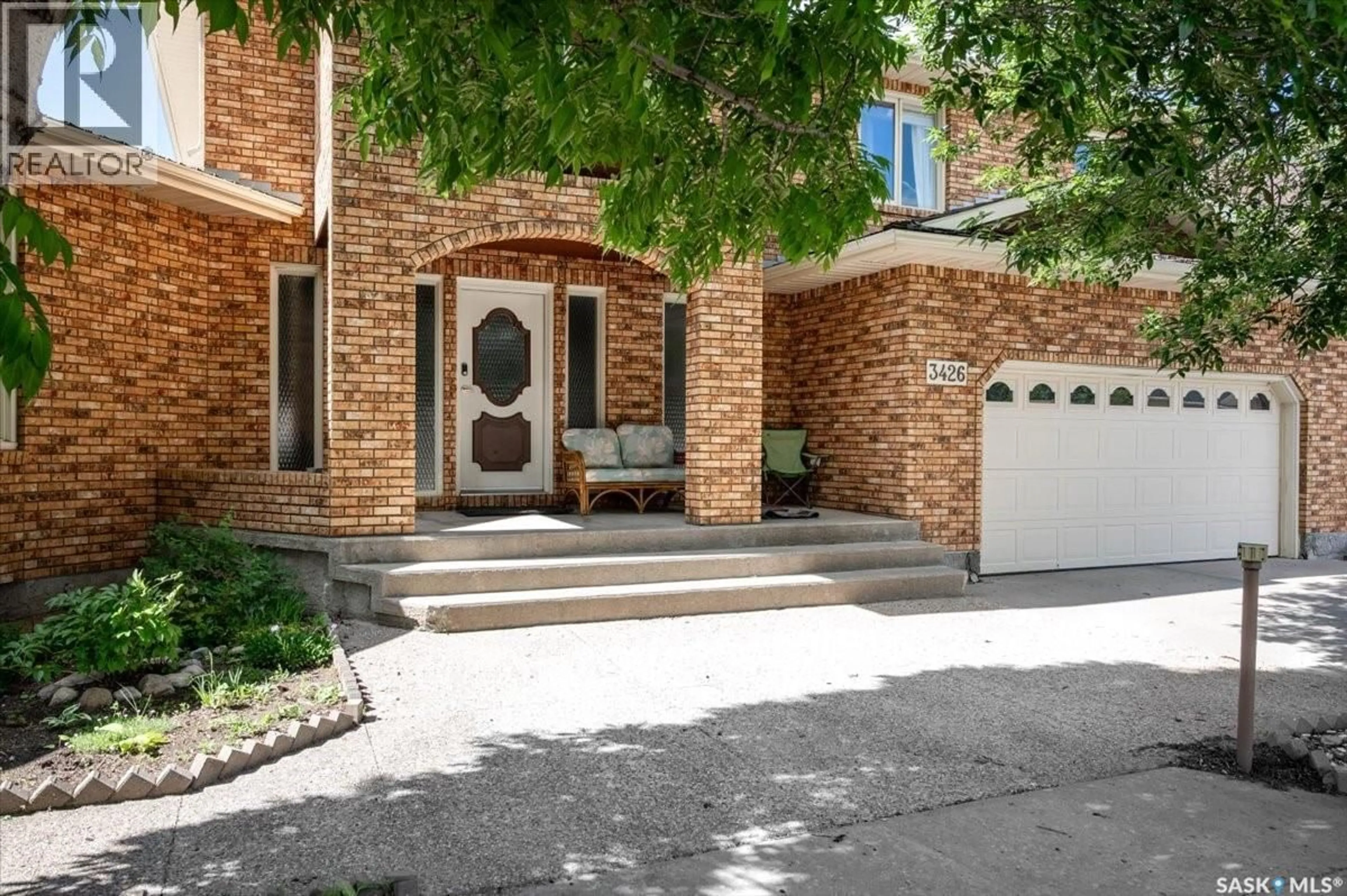 Home with brick exterior material, street for 3426 FOSTER BAY, Regina Saskatchewan S4S7C1