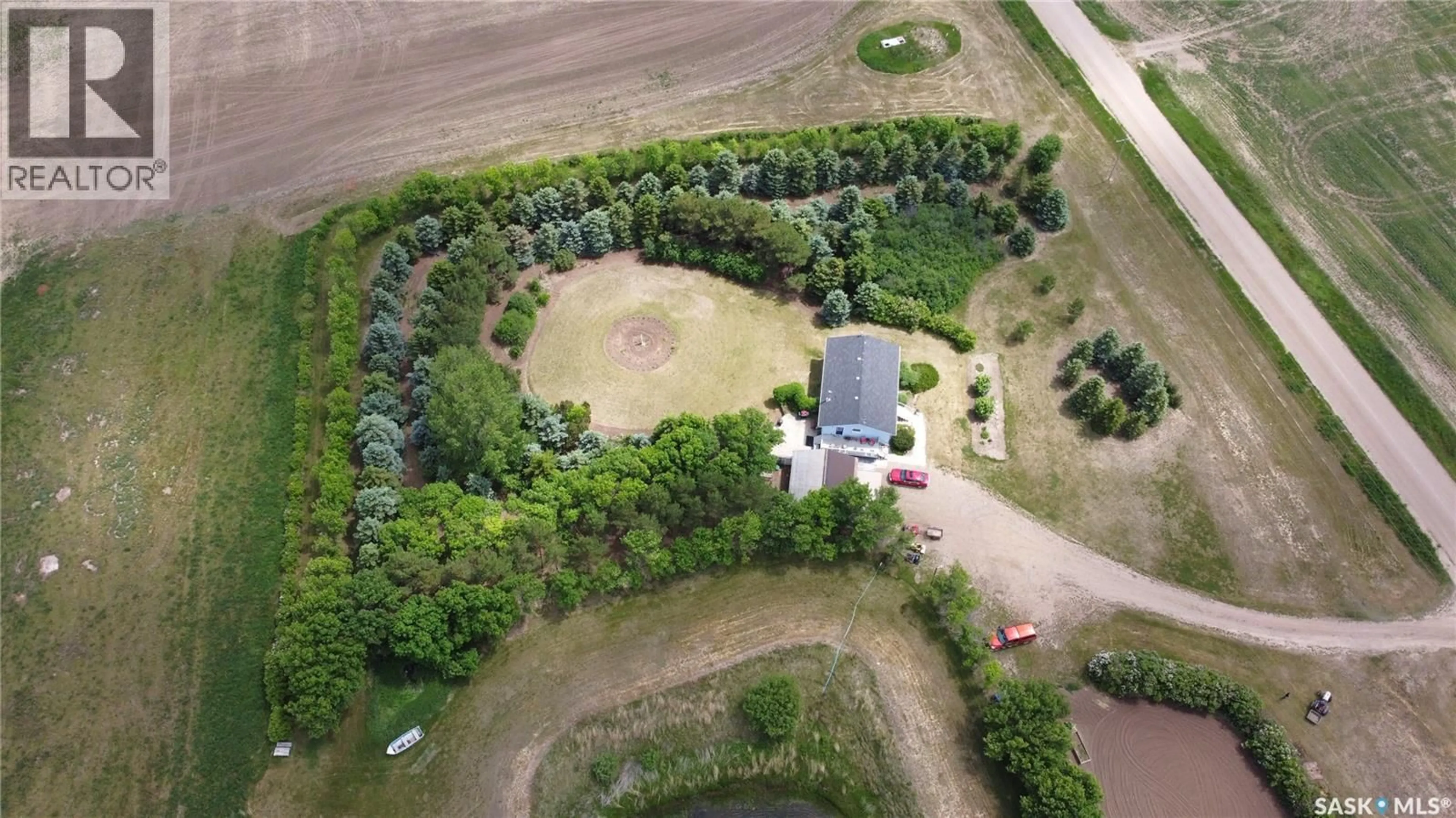 A pic from outside/outdoor area/front of a property/back of a property/a pic from drone, unknown for TULLIS ACREAGE, Coteau Rm No. 255 Saskatchewan S0L1Z0