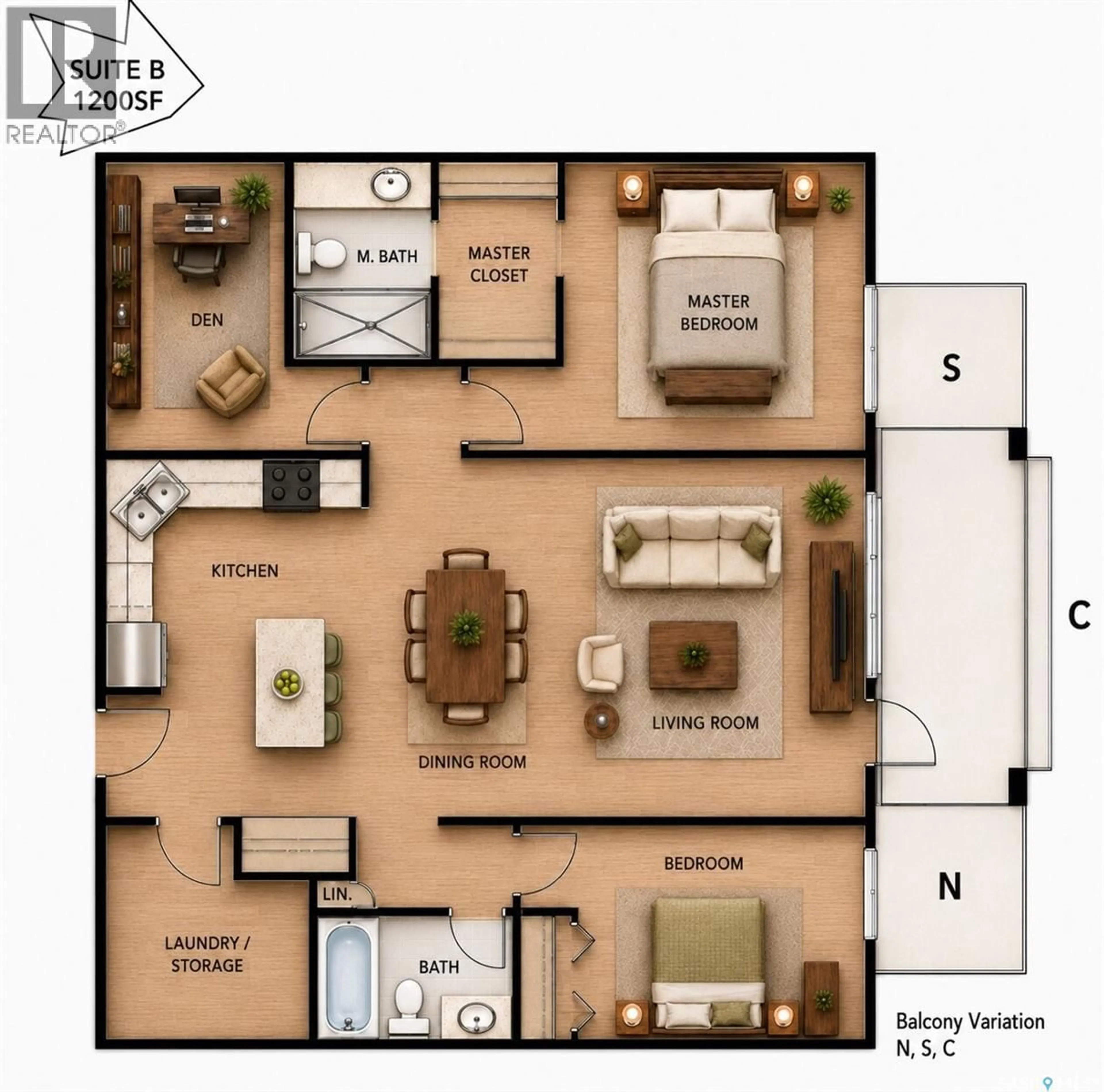 Floor plan for 105 423 NELSON ROAD, Saskatoon Saskatchewan S7S1P2