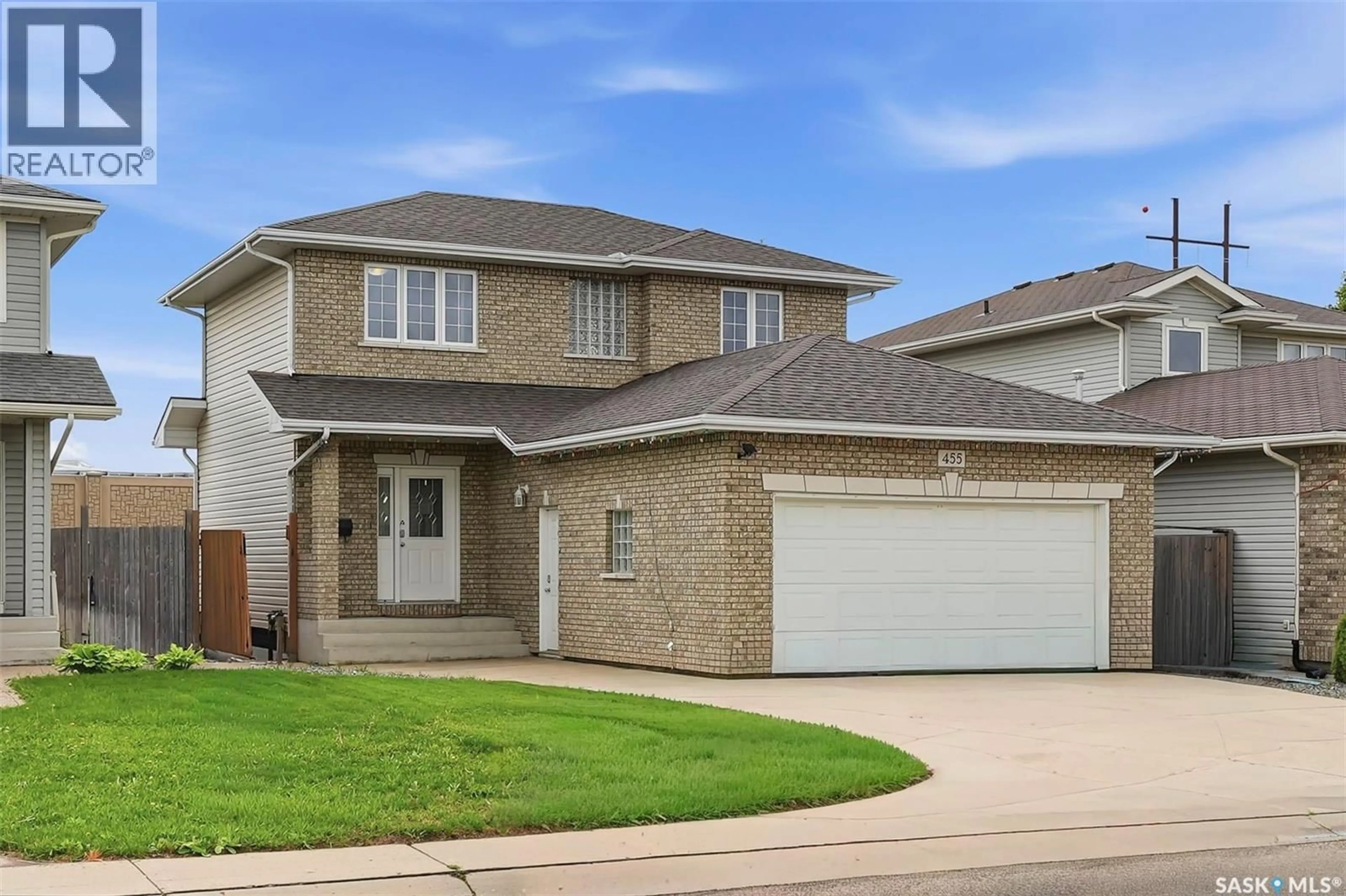 Home with brick exterior material, street for 455 BUCKWOLD COVE, Saskatoon Saskatchewan S7N4W1