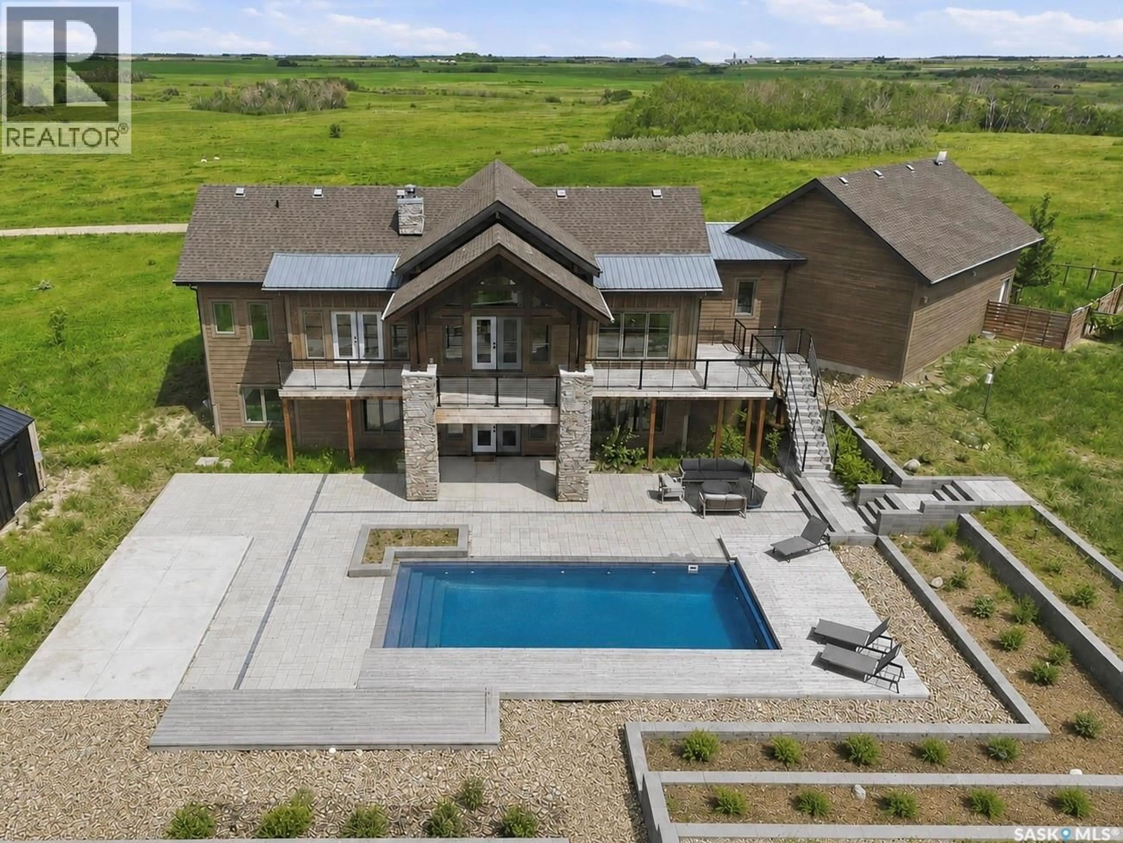 A pic from outside/outdoor area/front of a property/back of a property/a pic from drone, unknown for BRADSHAW ACREAGE, Blucher Rm No. 343 Saskatchewan S0K0P0