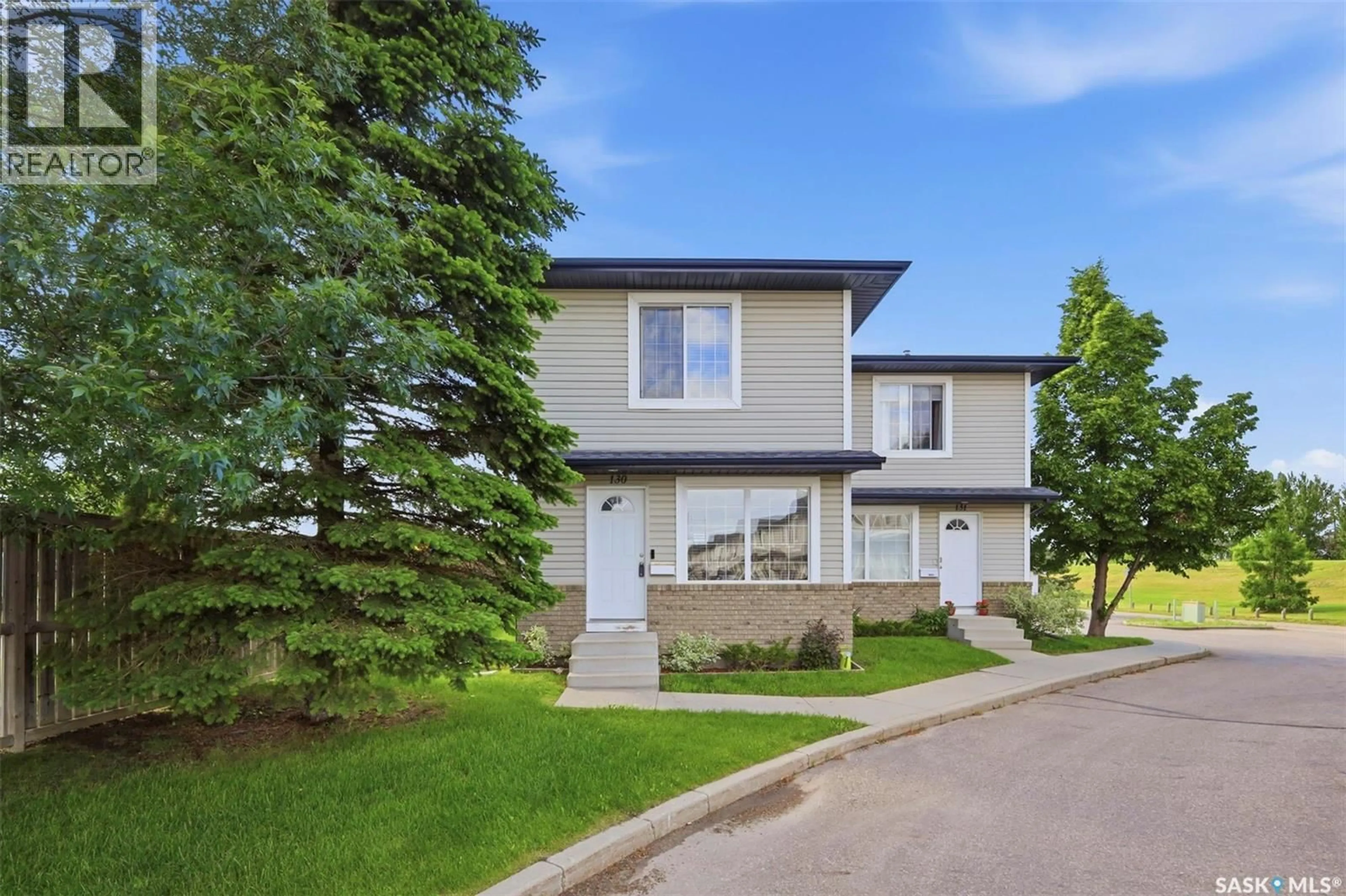 Home with vinyl exterior material, street for 103 - 130 RUTHERFORD CRESCENT, Saskatoon Saskatchewan S7N4X9